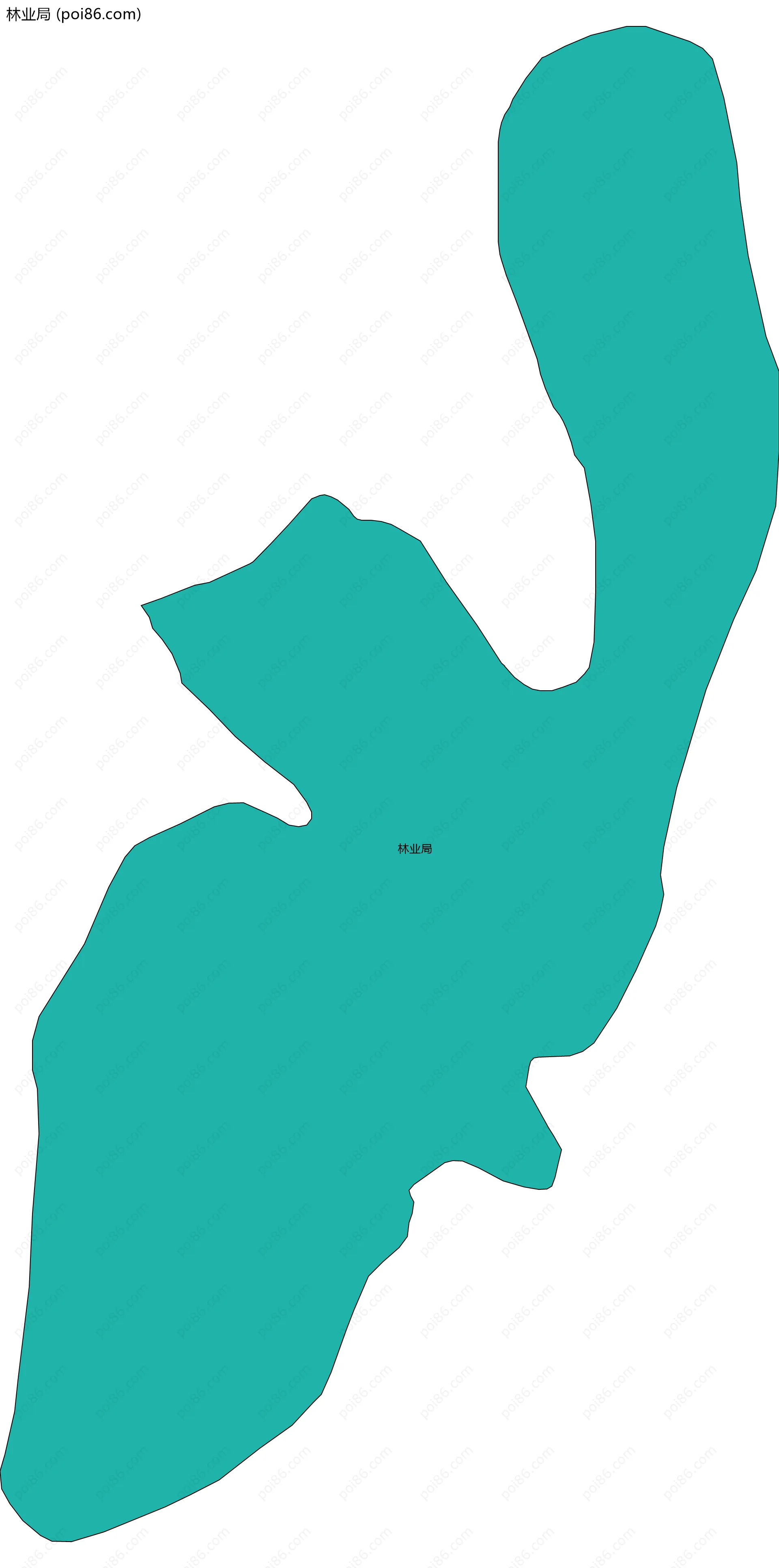 林业局边界地图