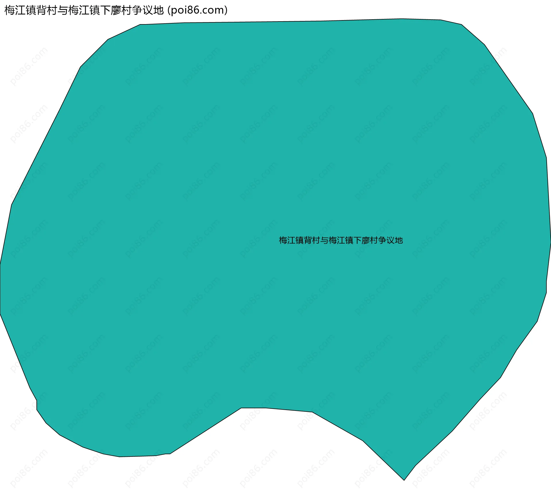 梅江镇背村与梅江镇下廖村争议地边界地图