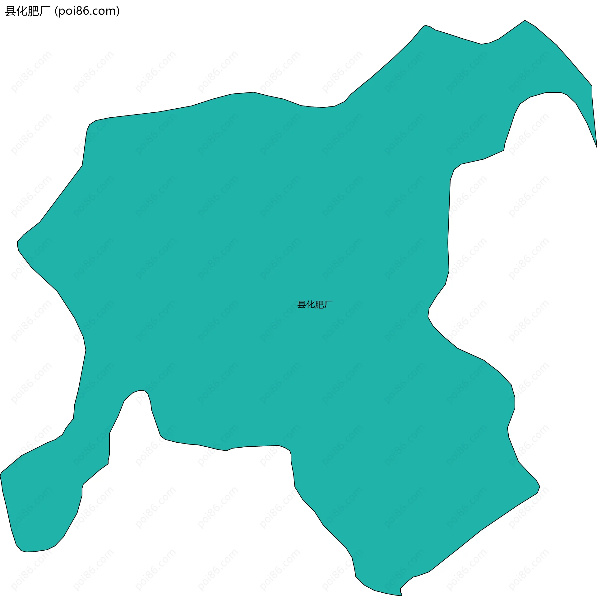 县化肥厂边界地图
