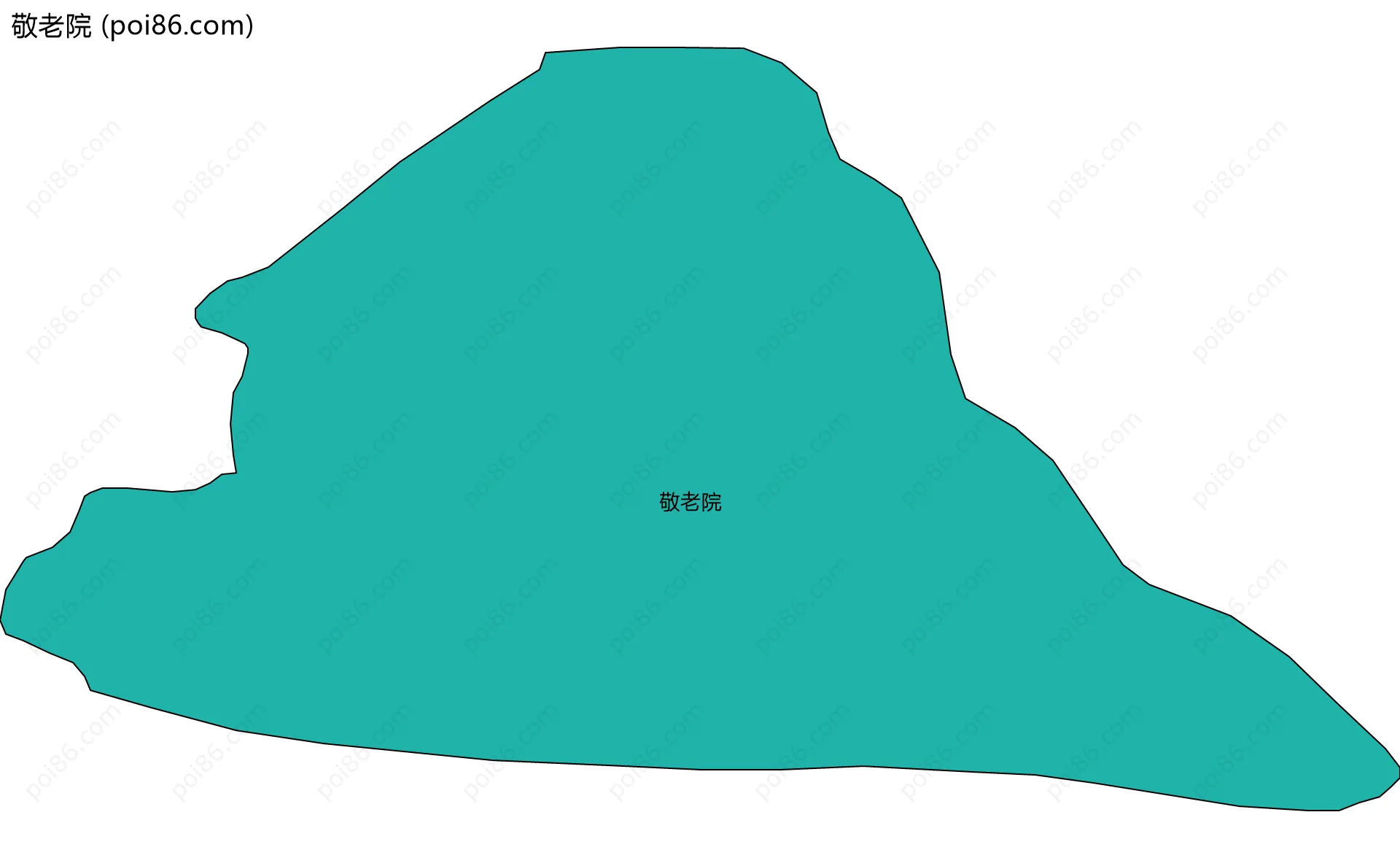 敬老院边界地图