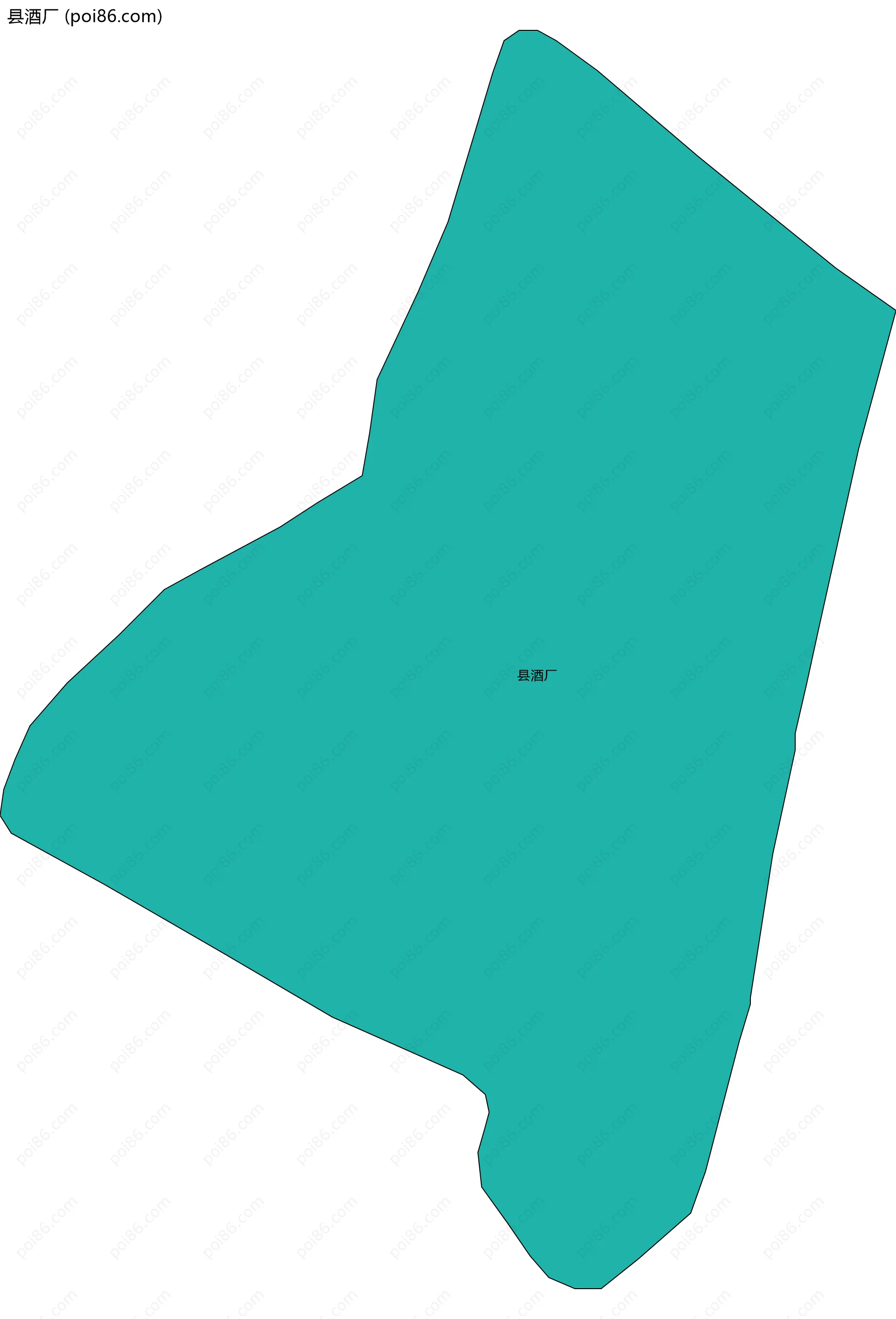 县酒厂边界地图