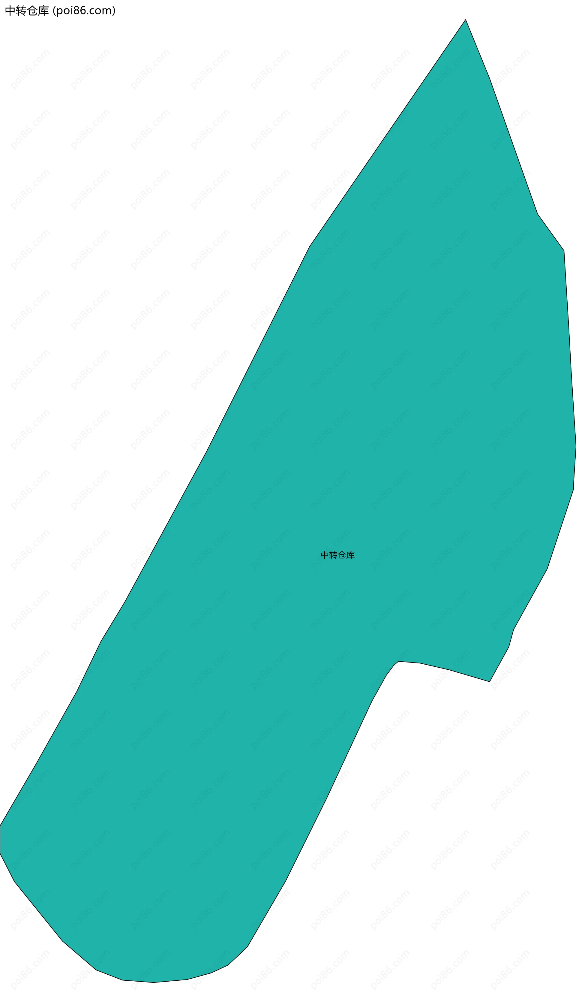 中转仓库边界地图