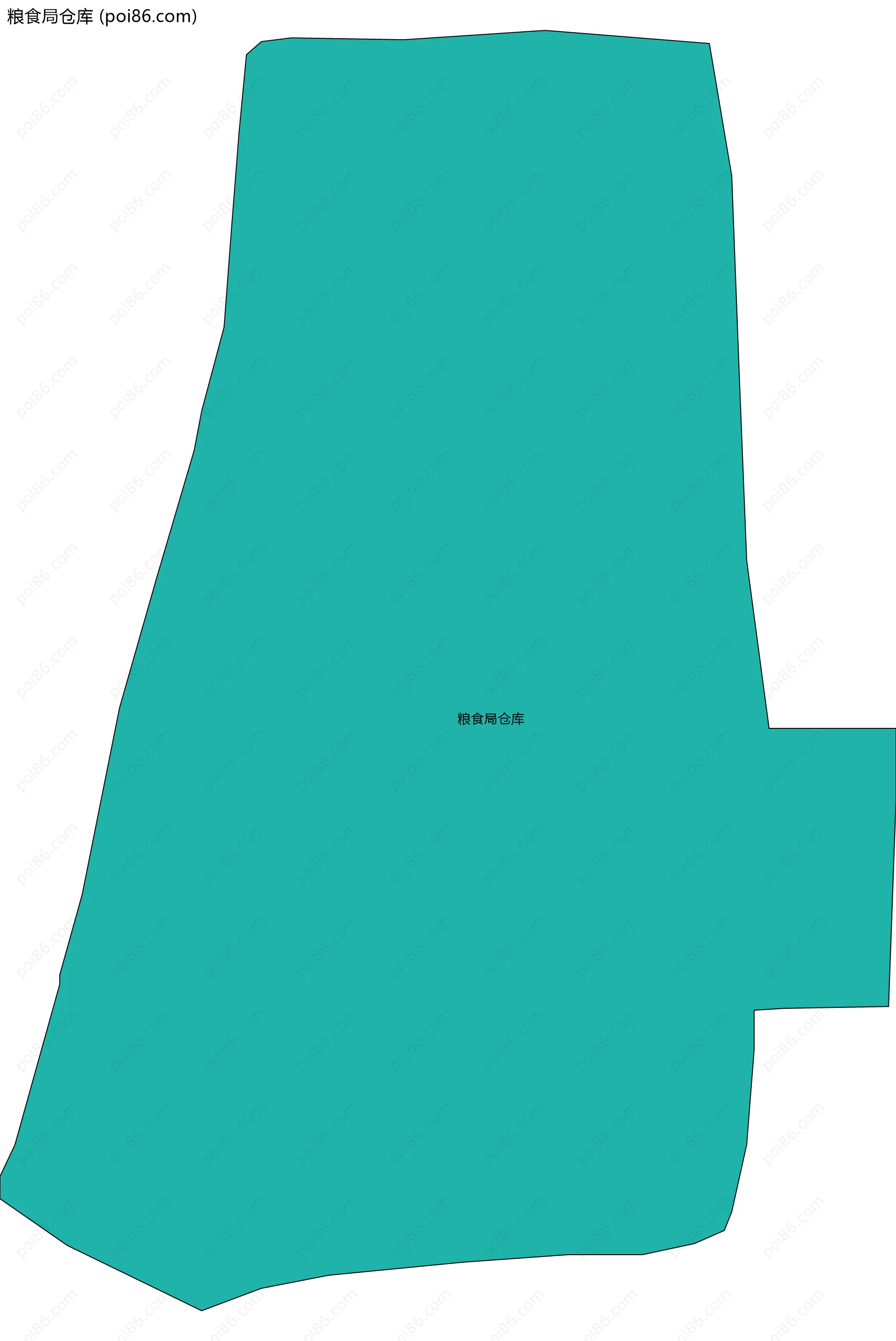 粮食局仓库边界地图