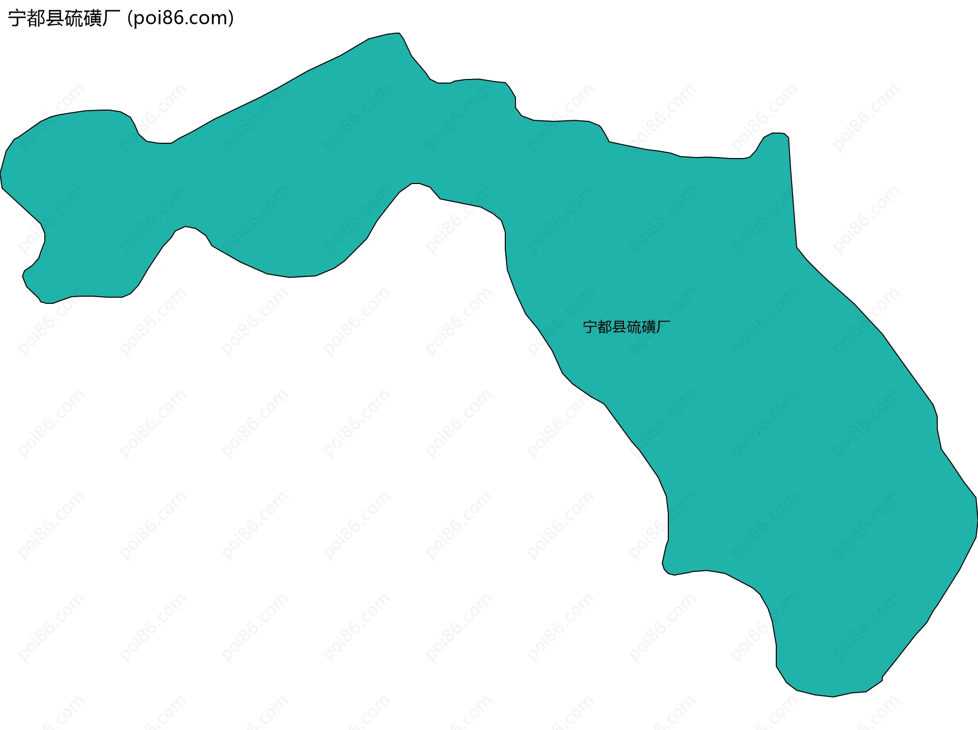 宁都县硫磺厂边界地图