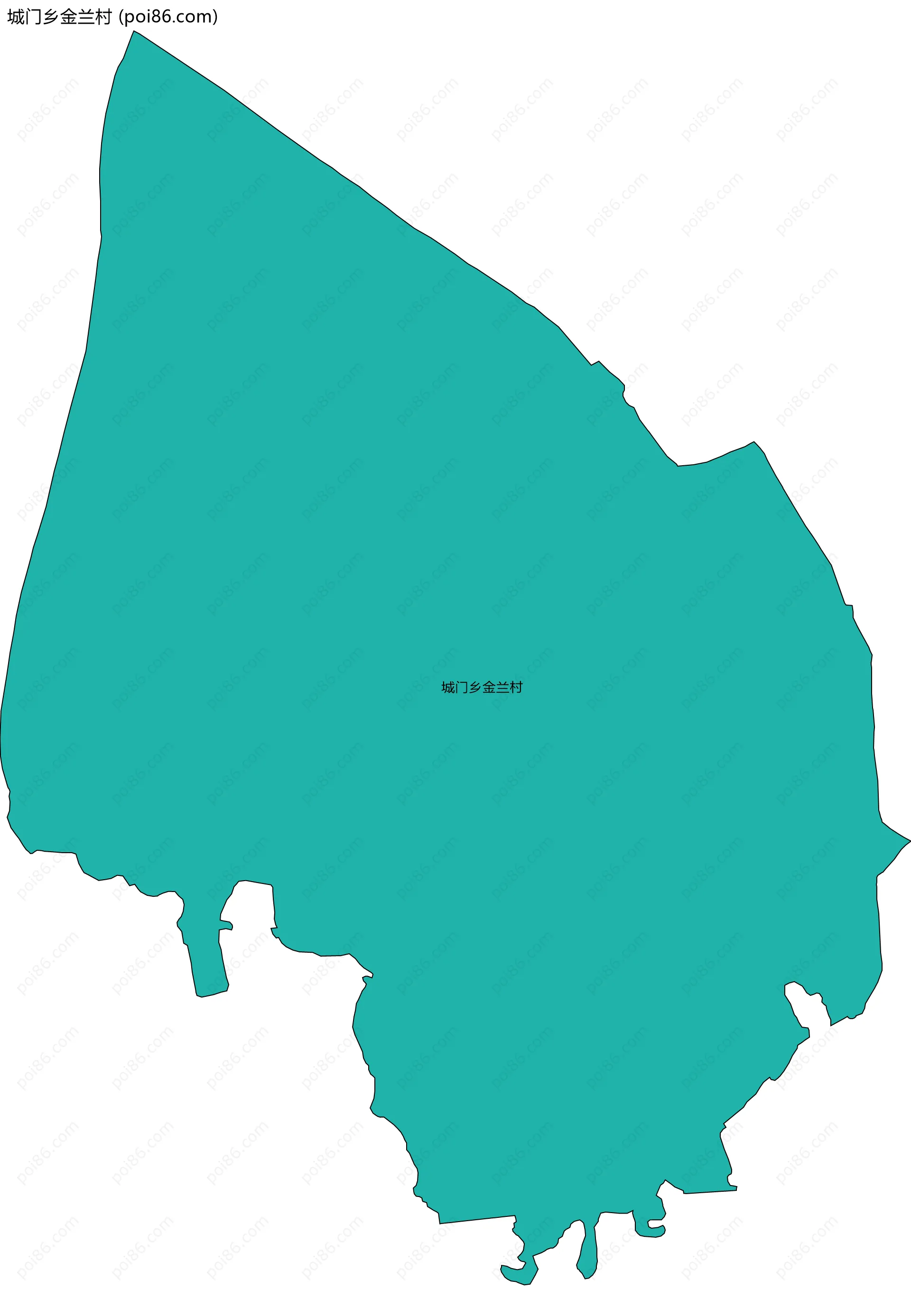城门乡金兰村边界地图