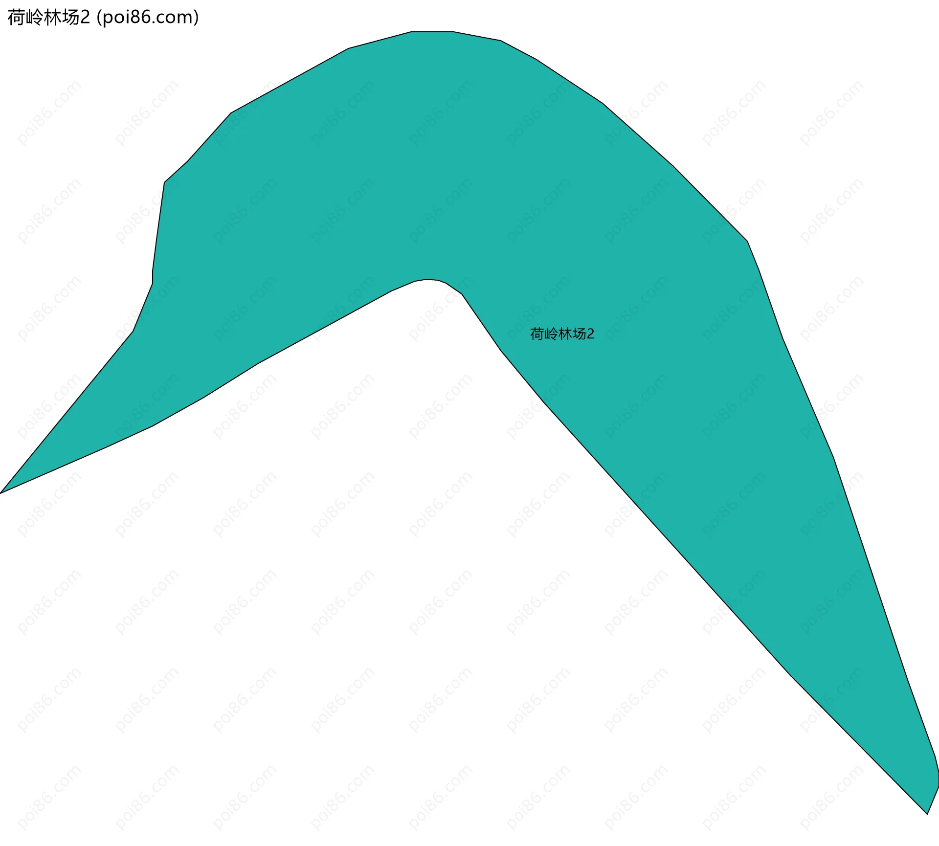 荷岭林场2边界地图