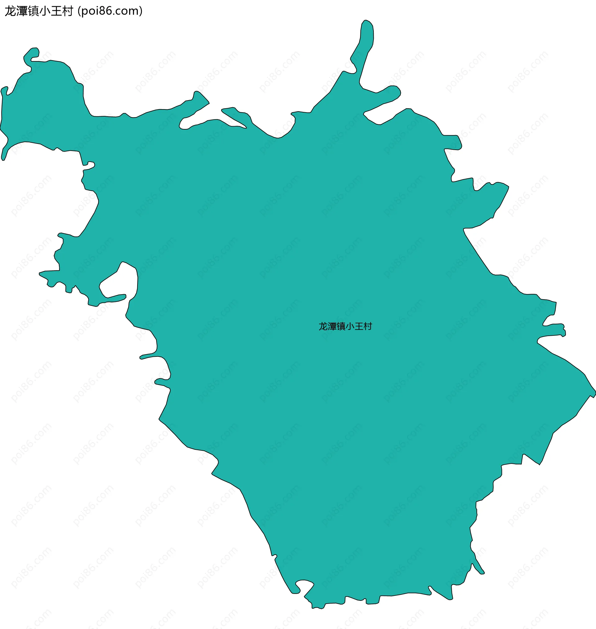 龙潭镇小王村边界地图