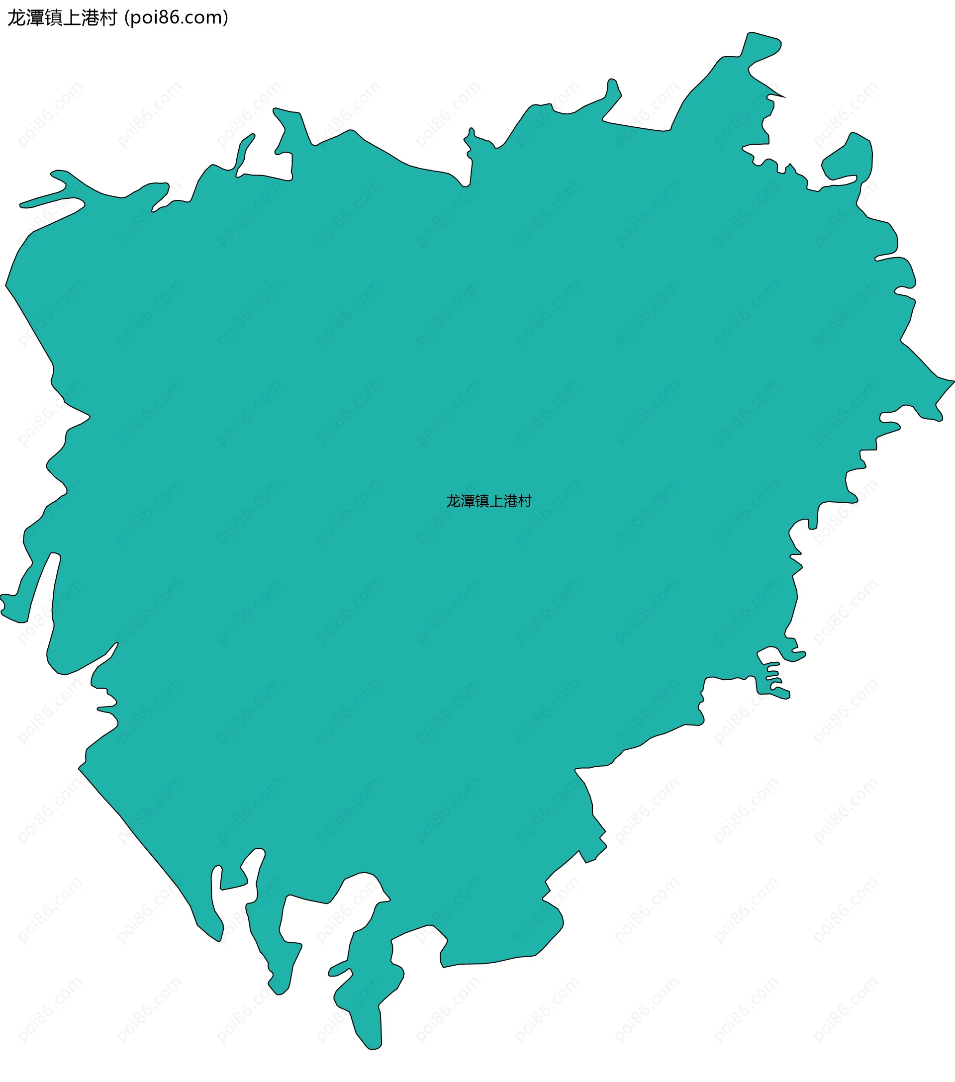 龙潭镇上港村边界地图