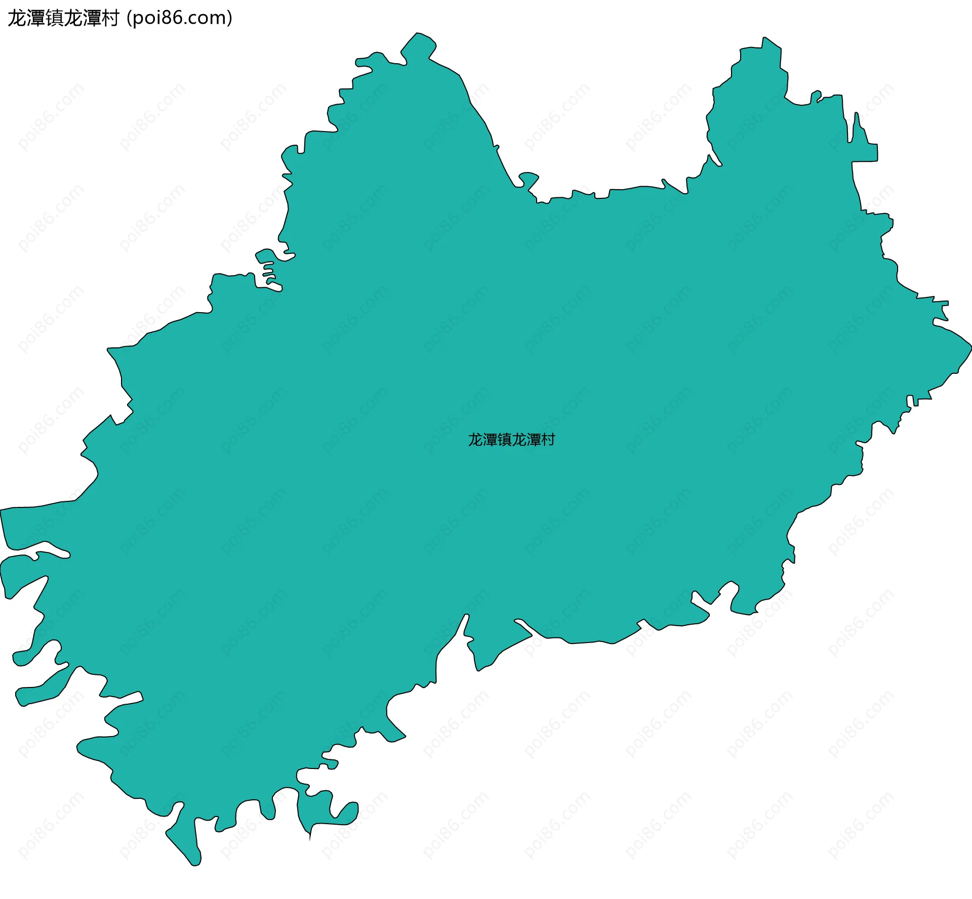 龙潭镇龙潭村边界地图