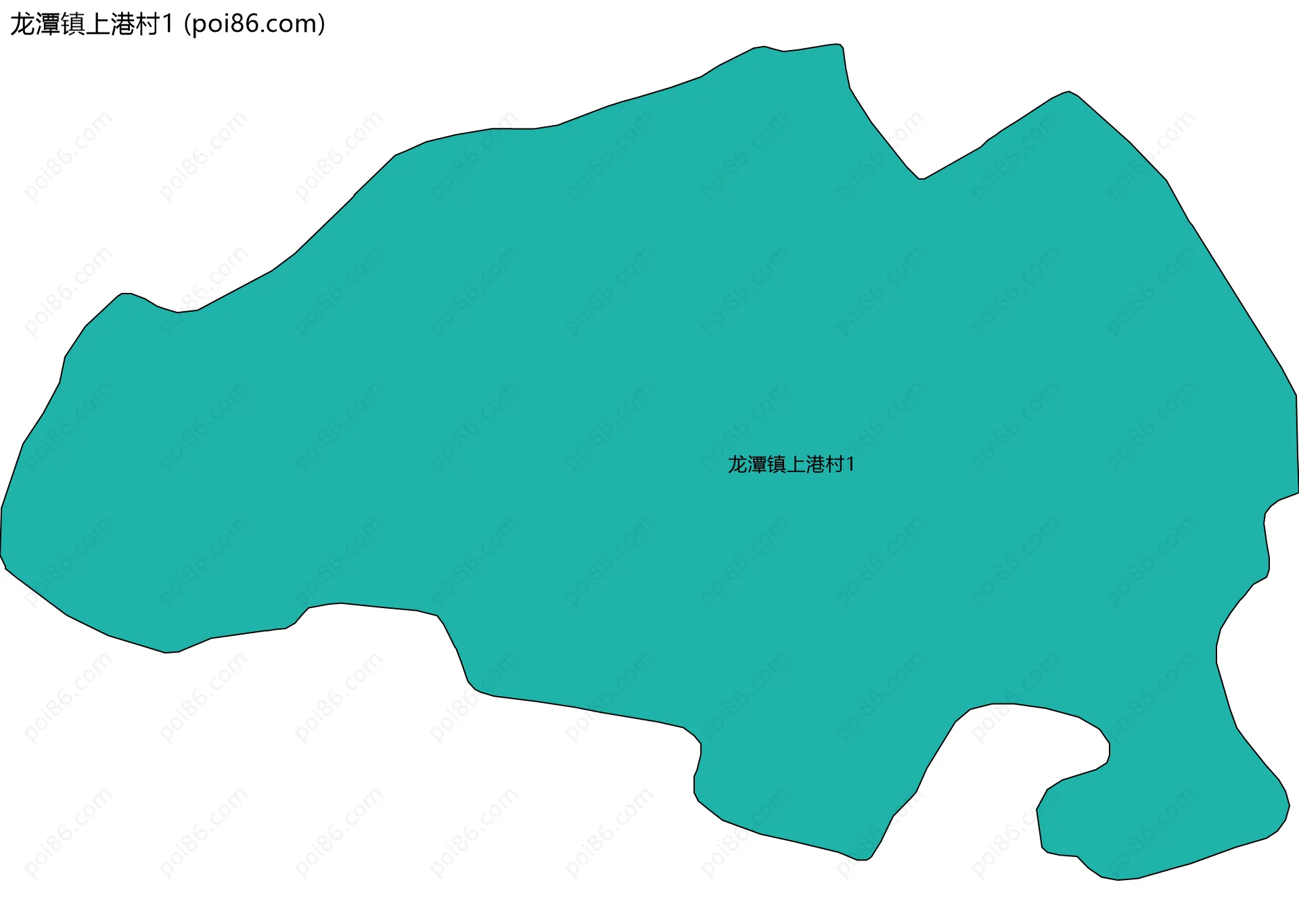 龙潭镇上港村1边界地图