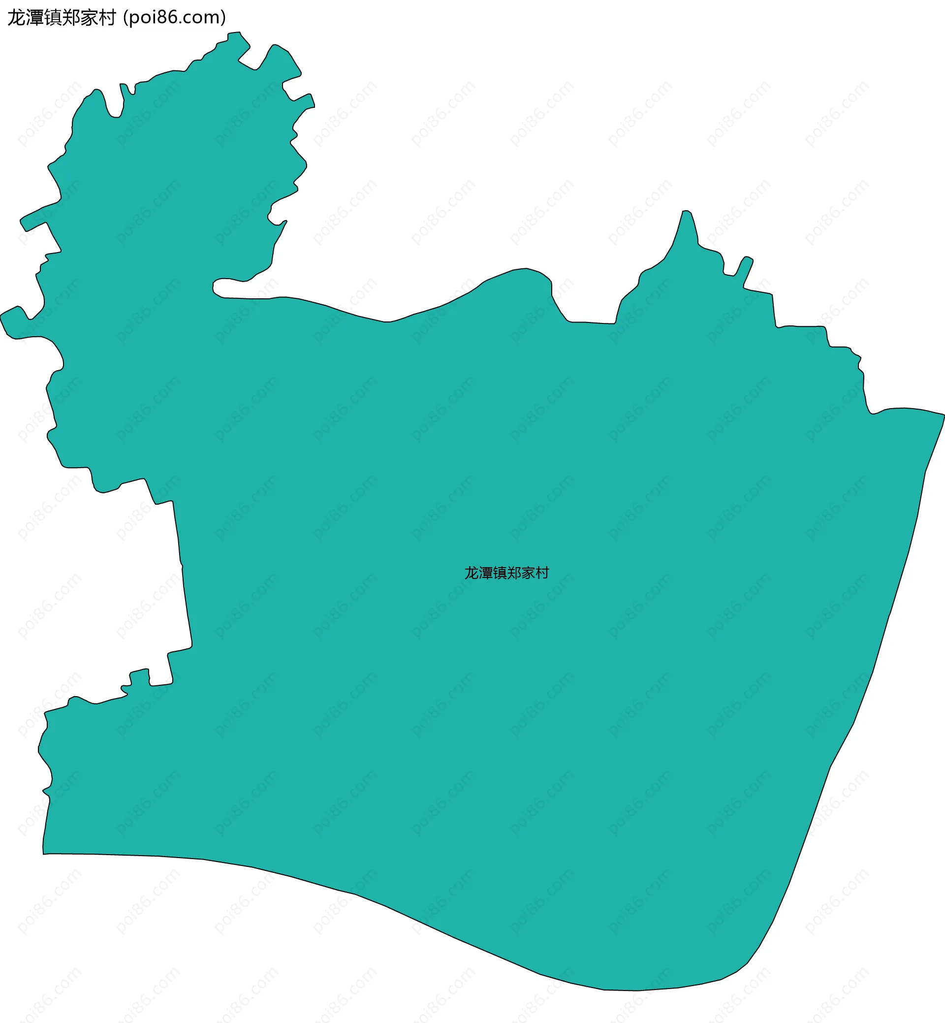 龙潭镇郑家村边界地图