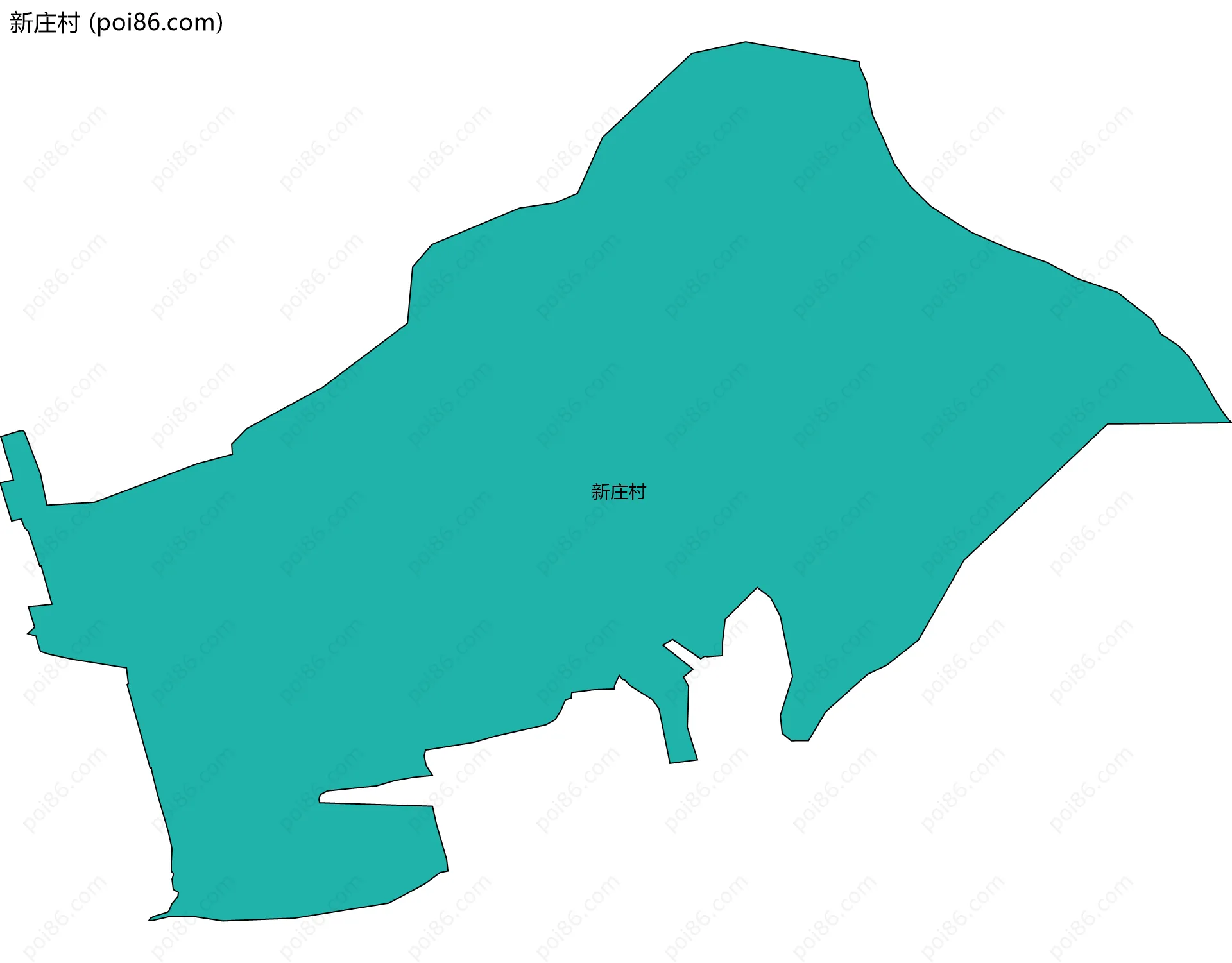 新庄村边界地图