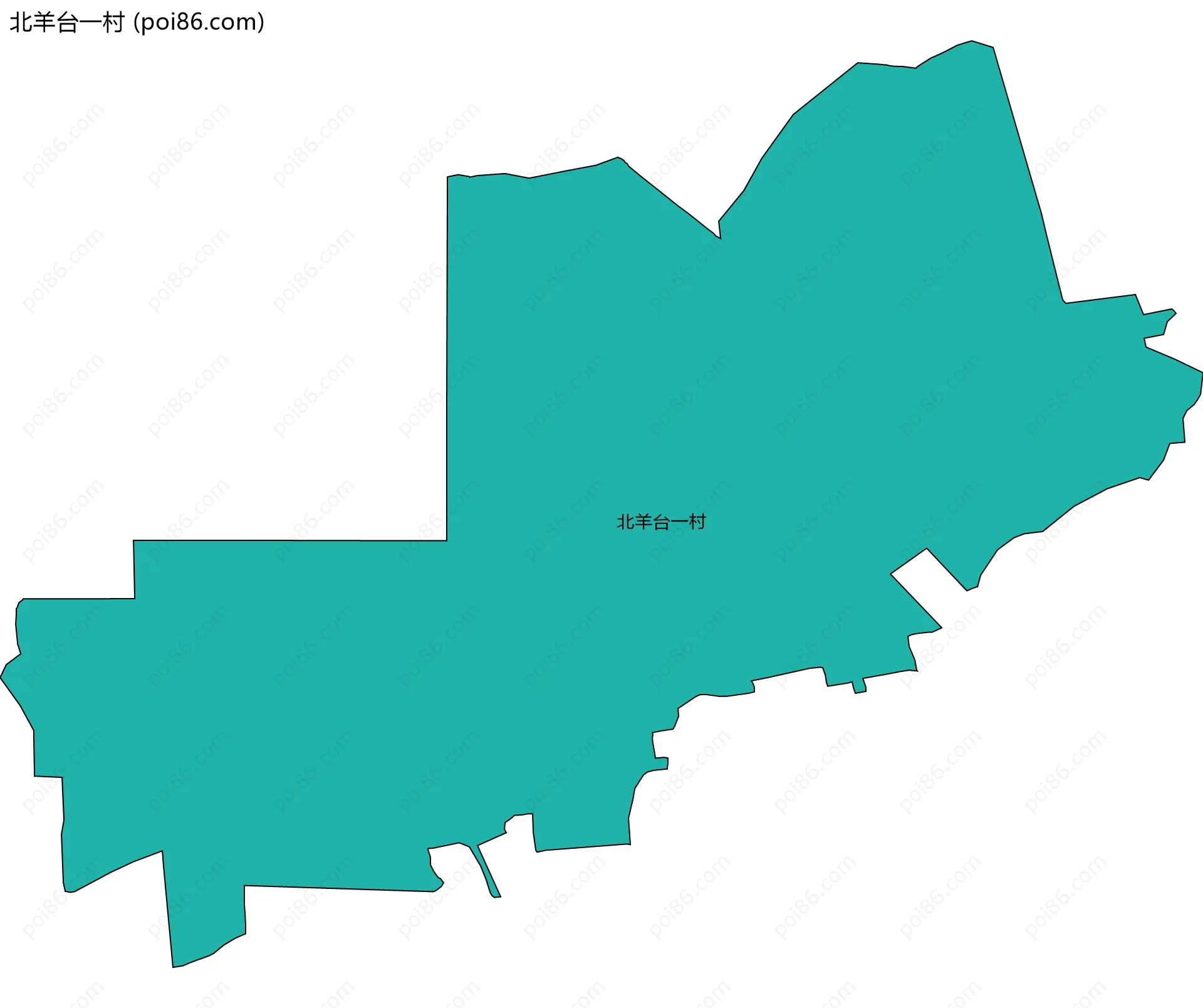 北羊台一村边界地图