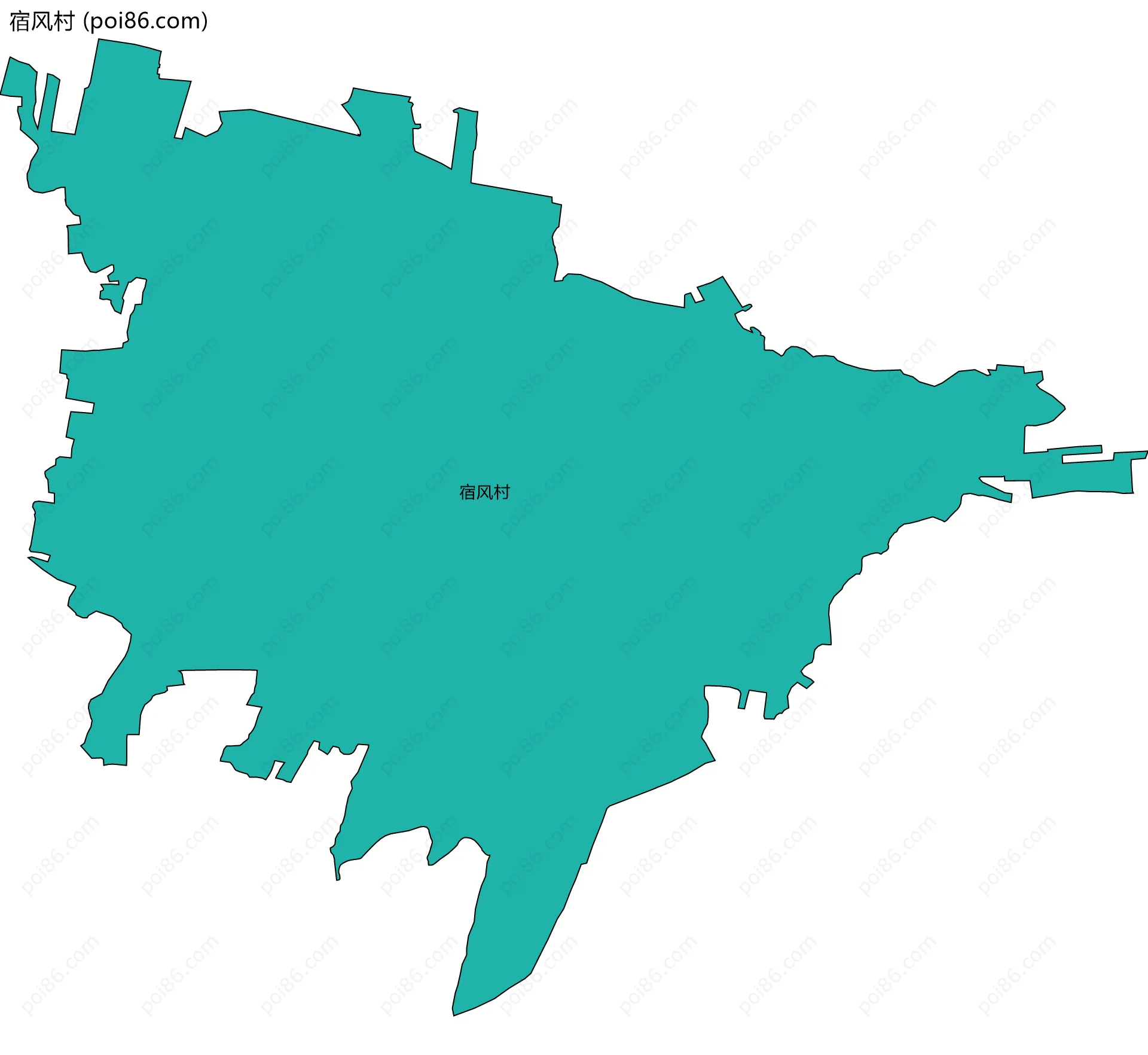 宿风村边界地图