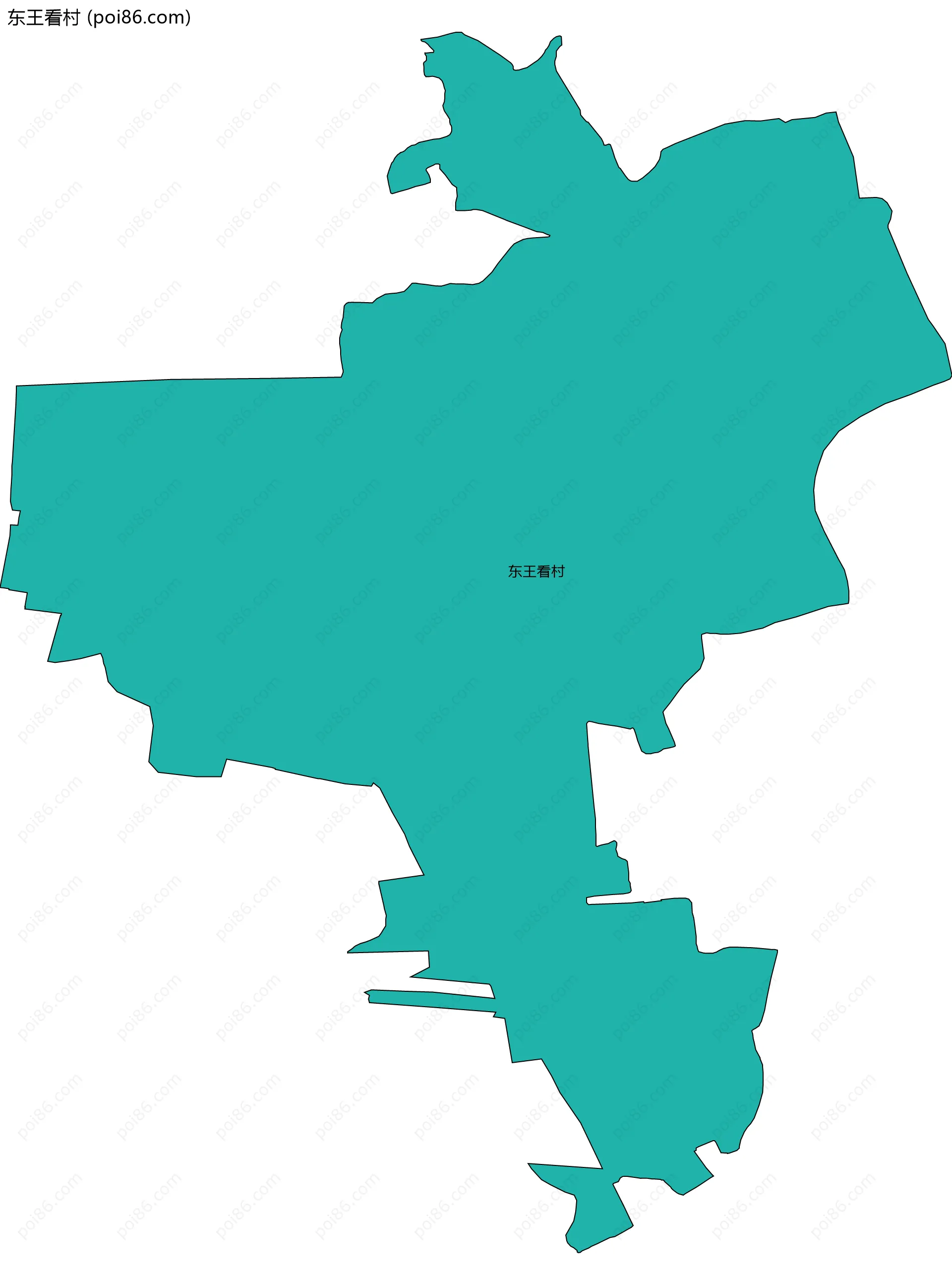东王看村边界地图