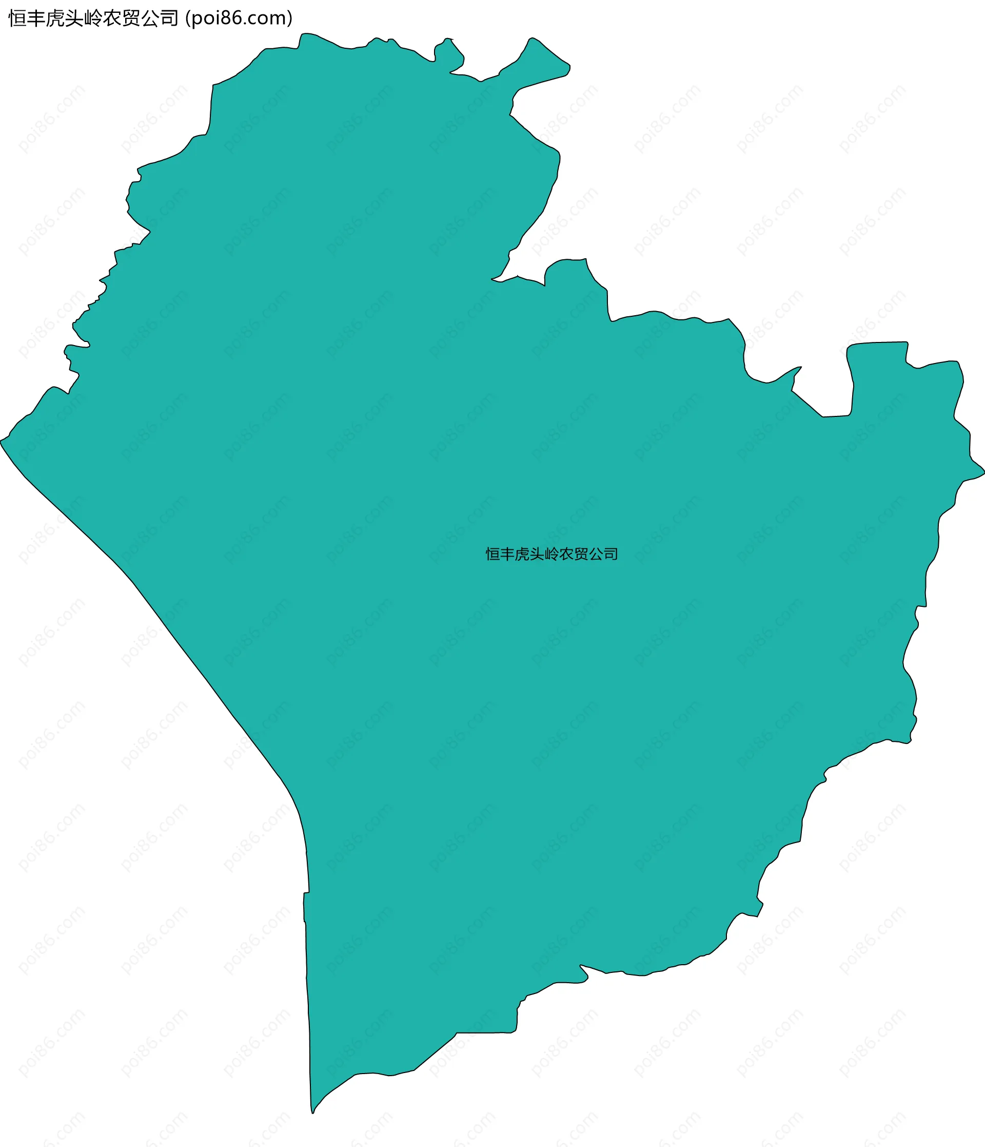 恒丰虎头岭农贸公司边界地图