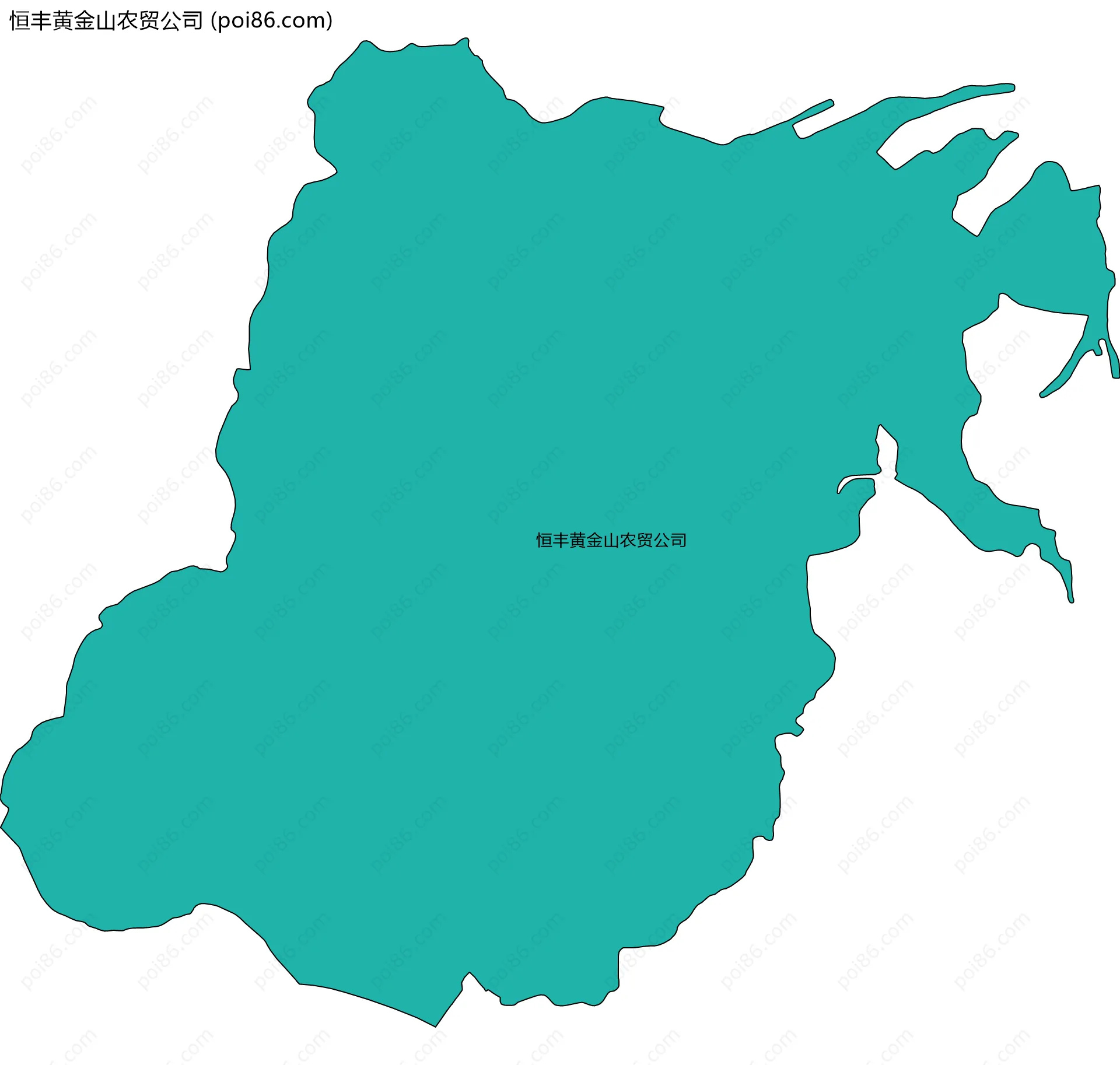恒丰黄金山农贸公司边界地图