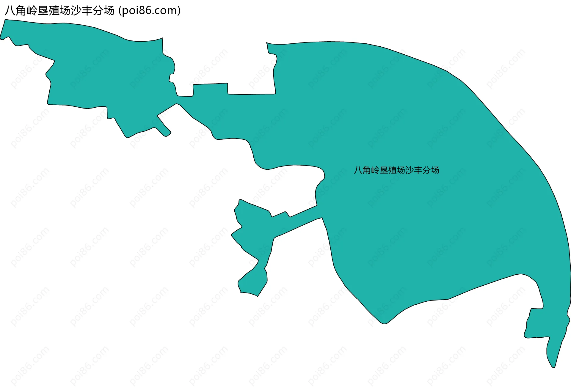 八角岭垦殖场沙丰分场边界地图