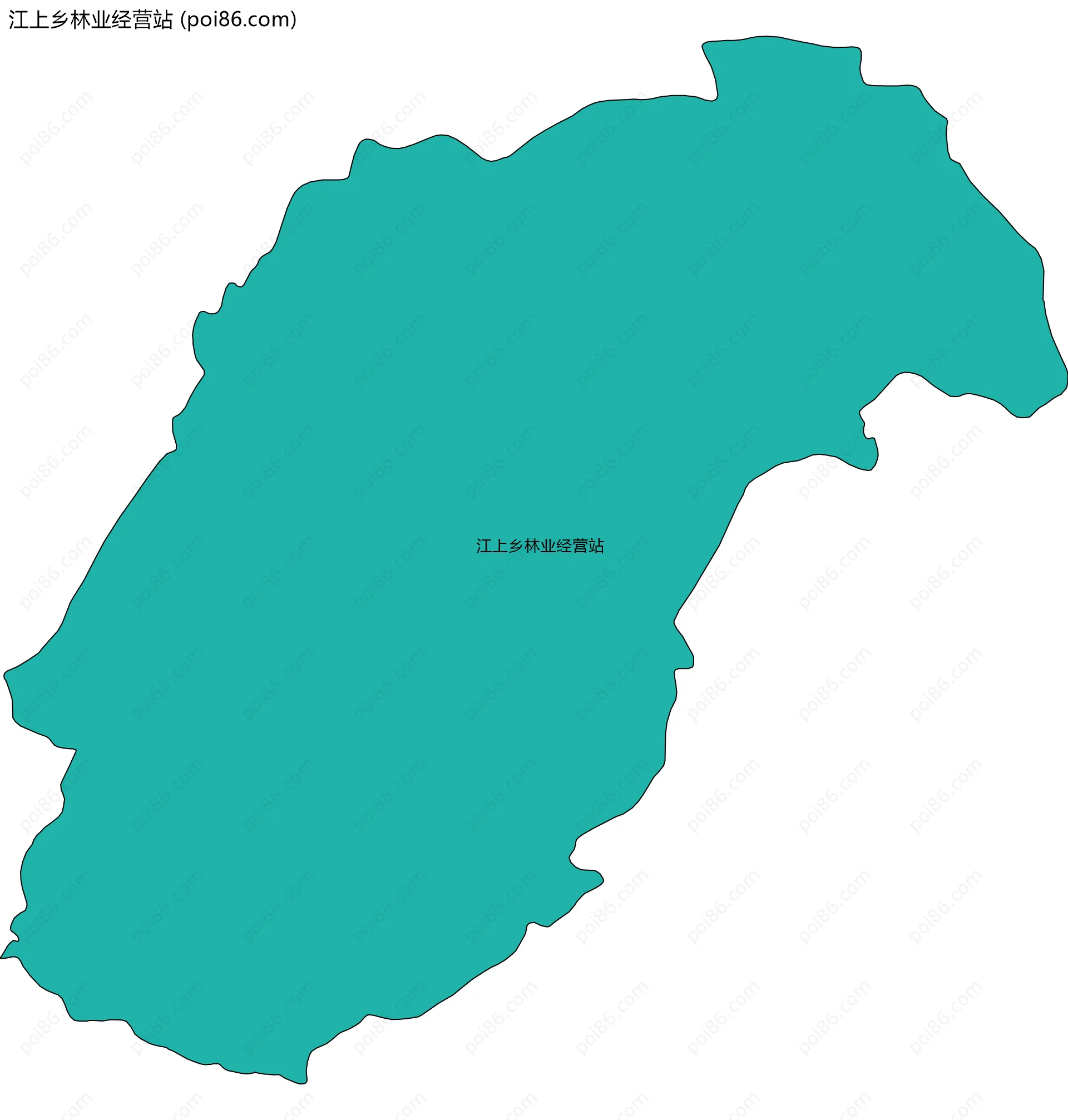 江上乡林业经营站边界地图