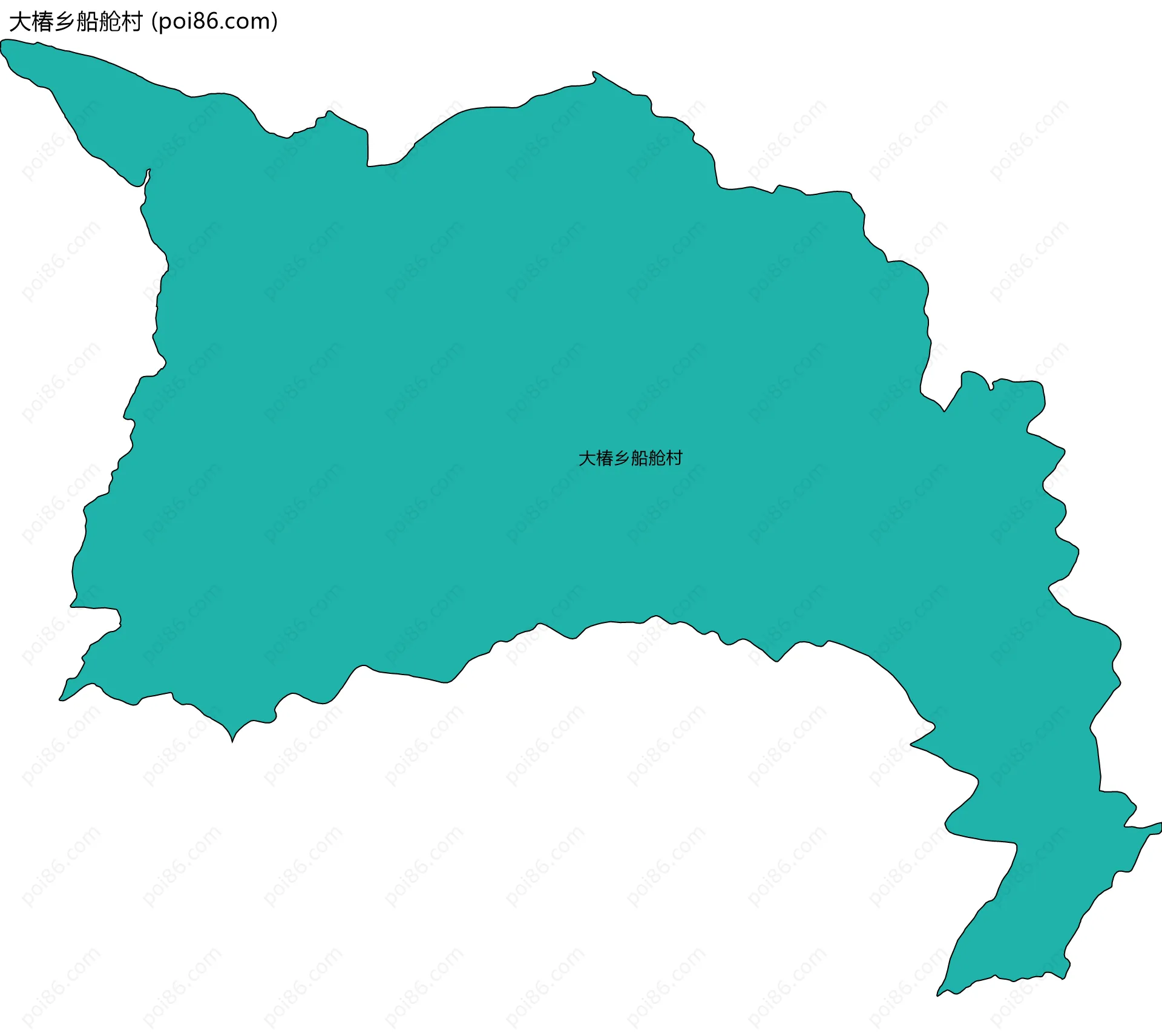 大椿乡船舱村边界地图