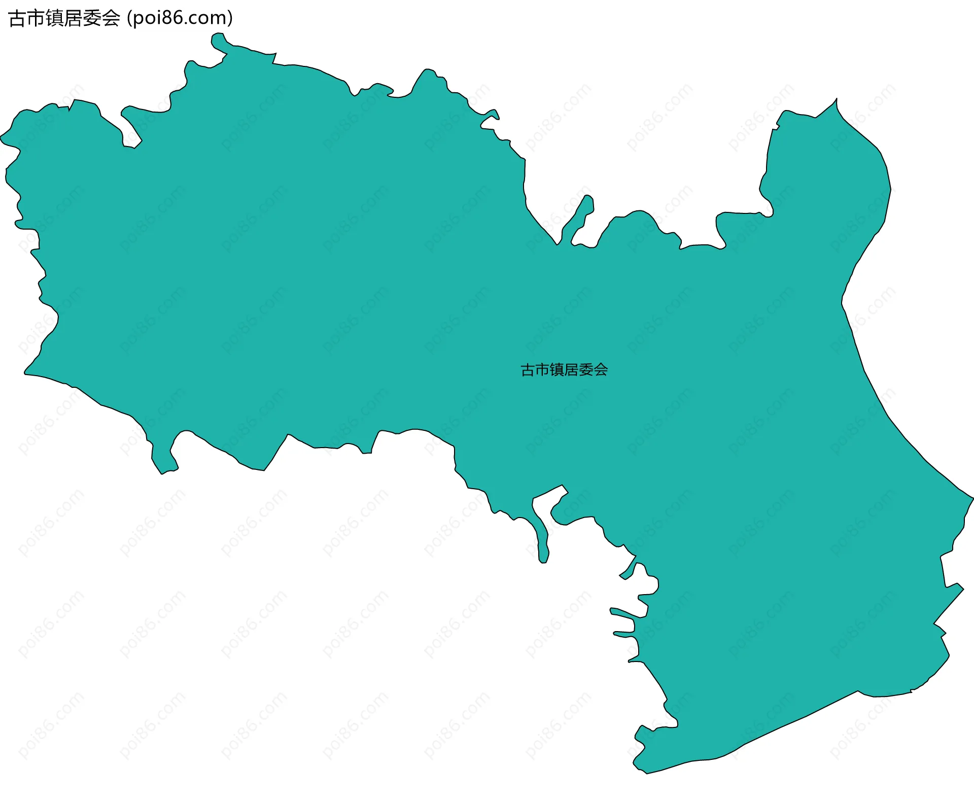 古市镇居委会边界地图
