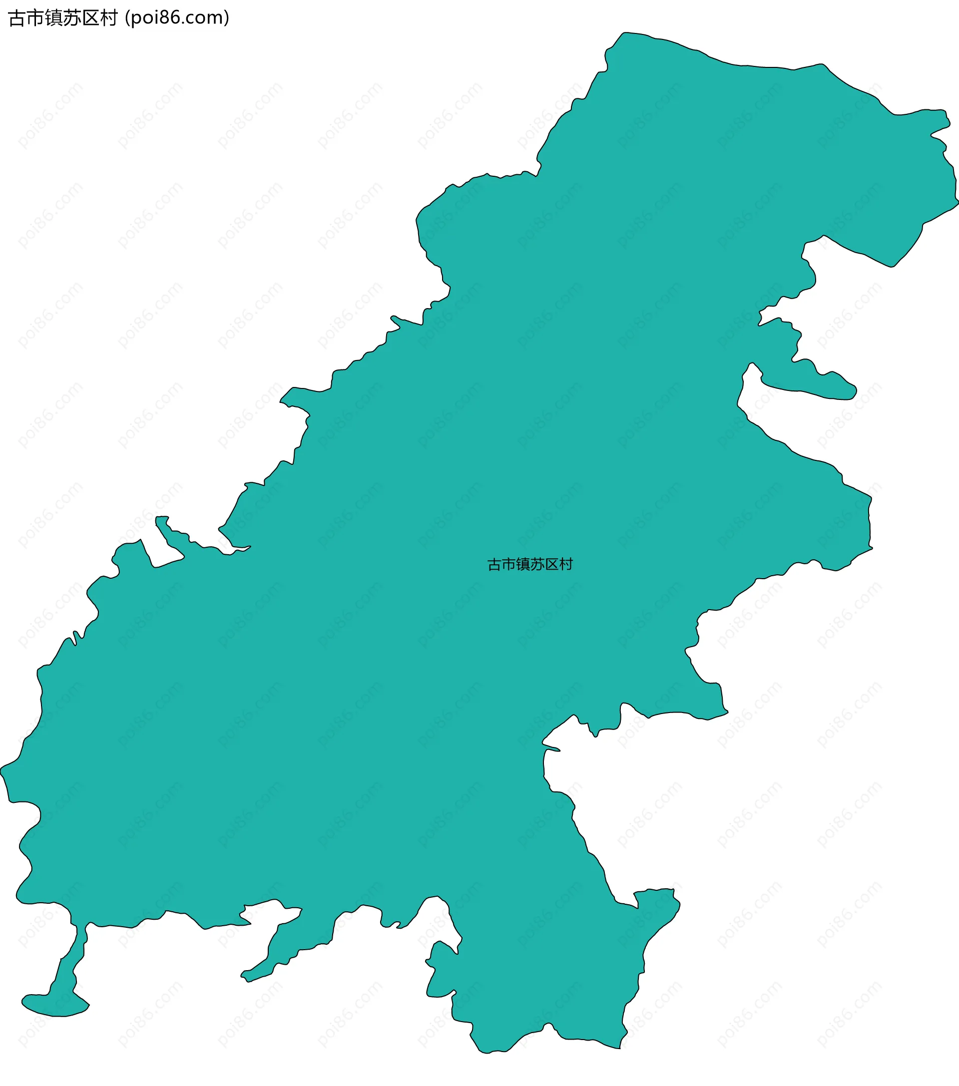 古市镇苏区村边界地图