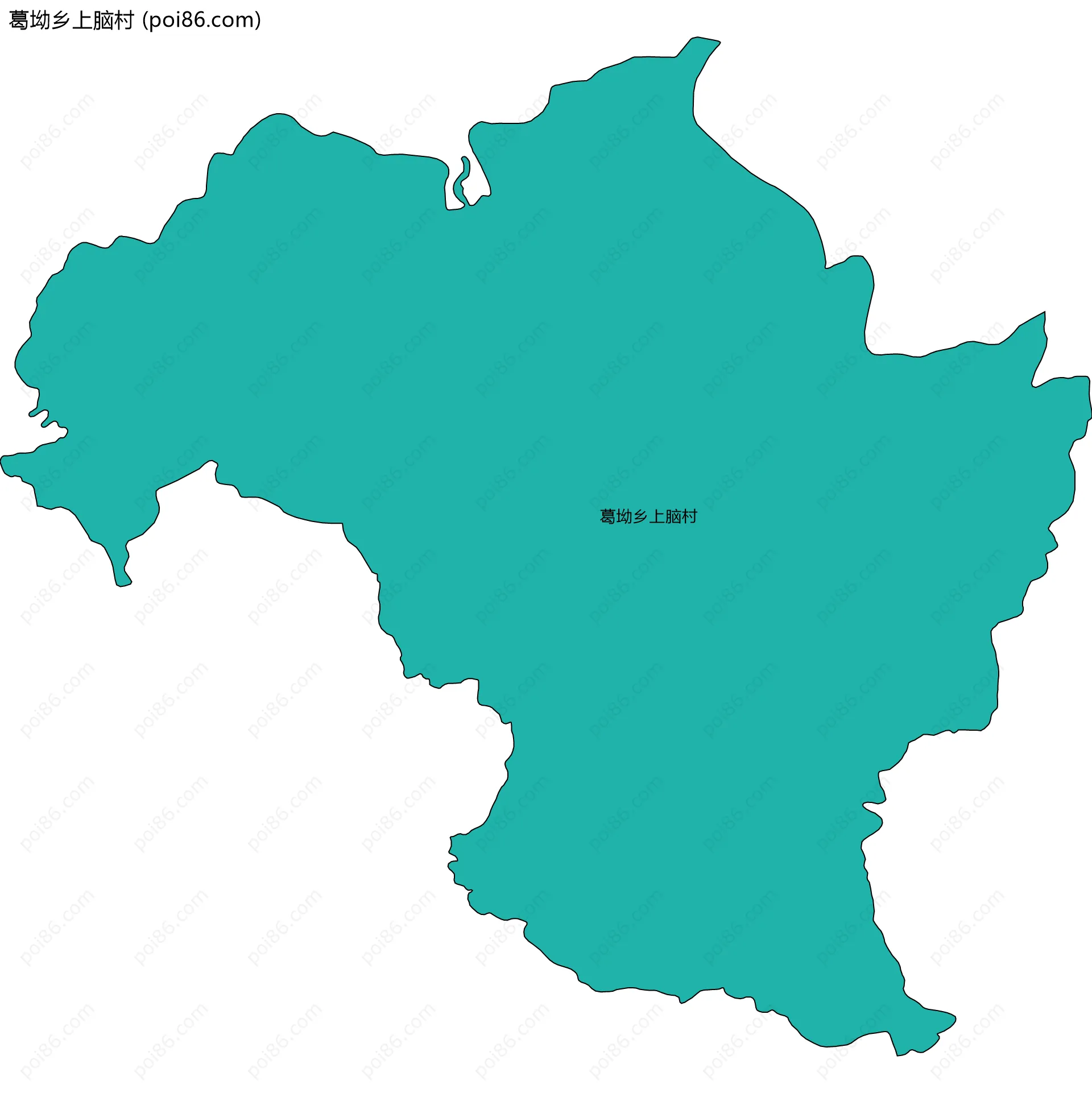 葛坳乡上脑村边界地图