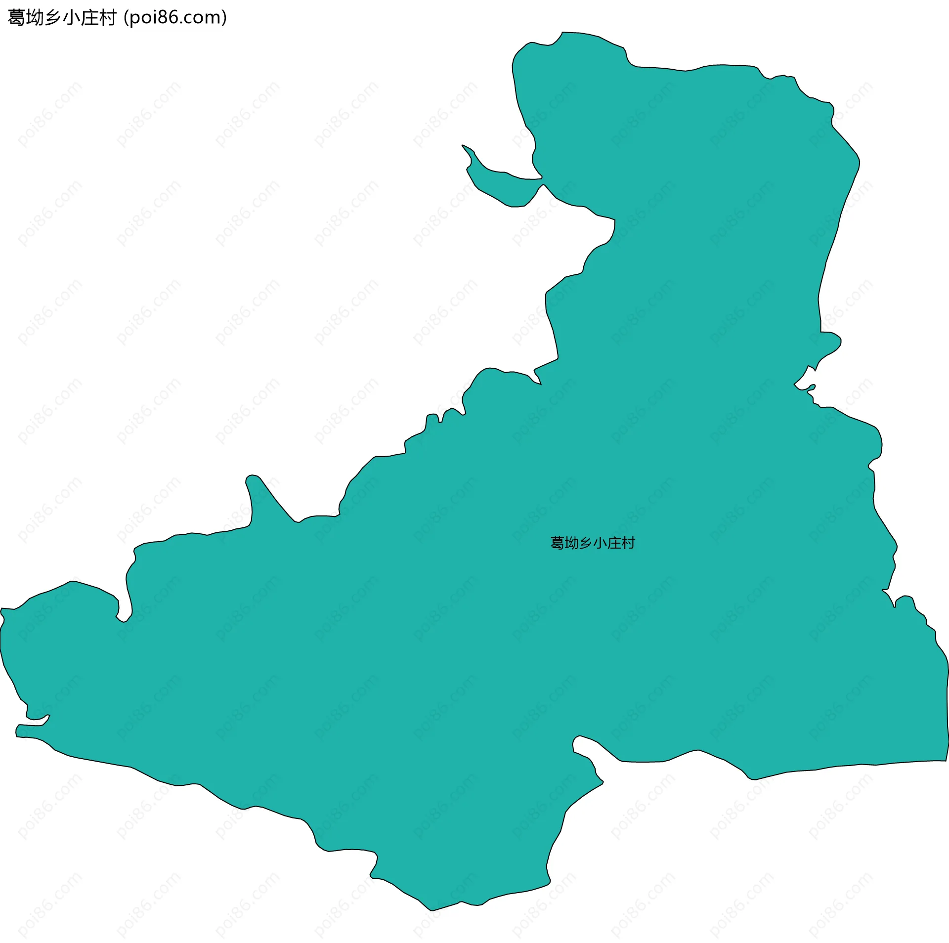 葛坳乡小庄村边界地图