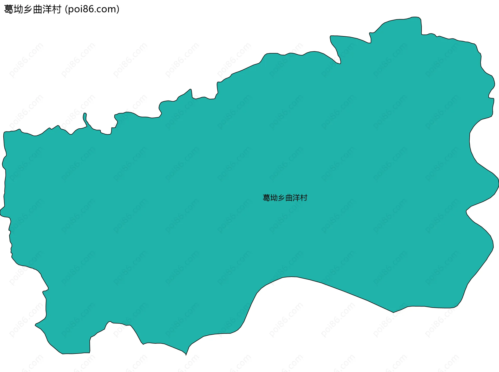 葛坳乡曲洋村边界地图