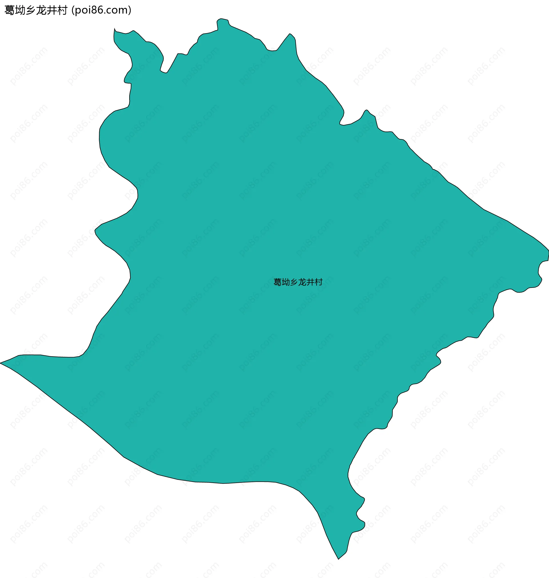 葛坳乡龙井村边界地图