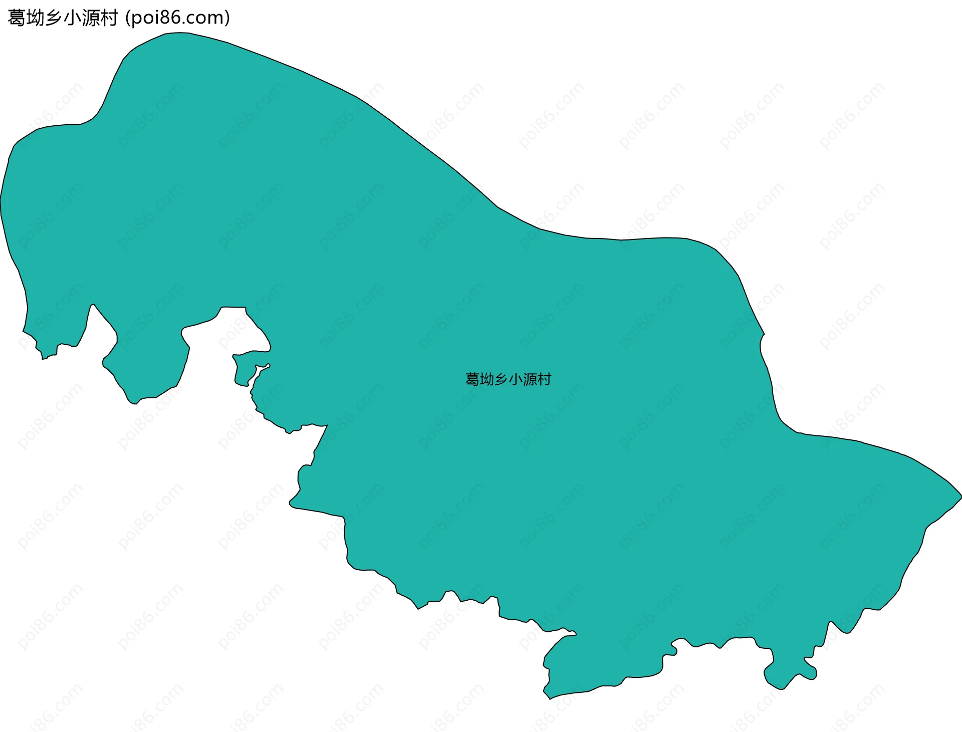 葛坳乡小源村边界地图