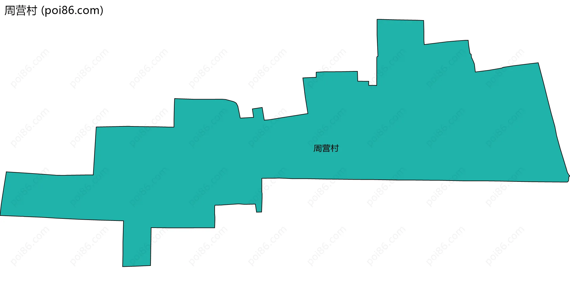 周营村边界地图