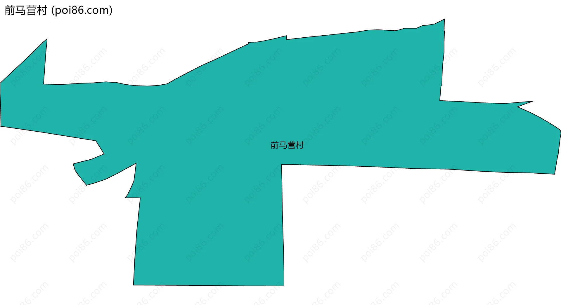 前马营村边界地图