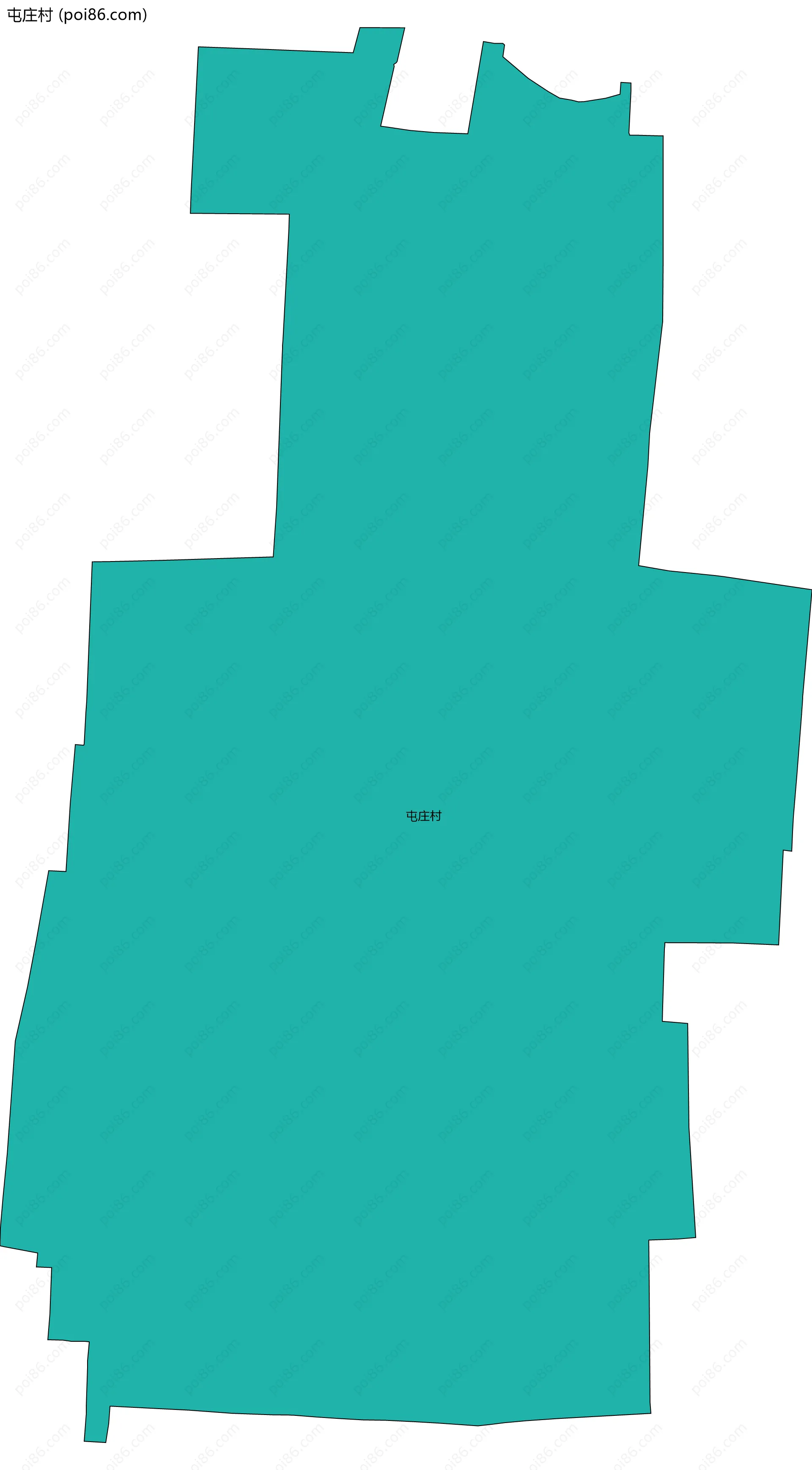 屯庄村边界地图