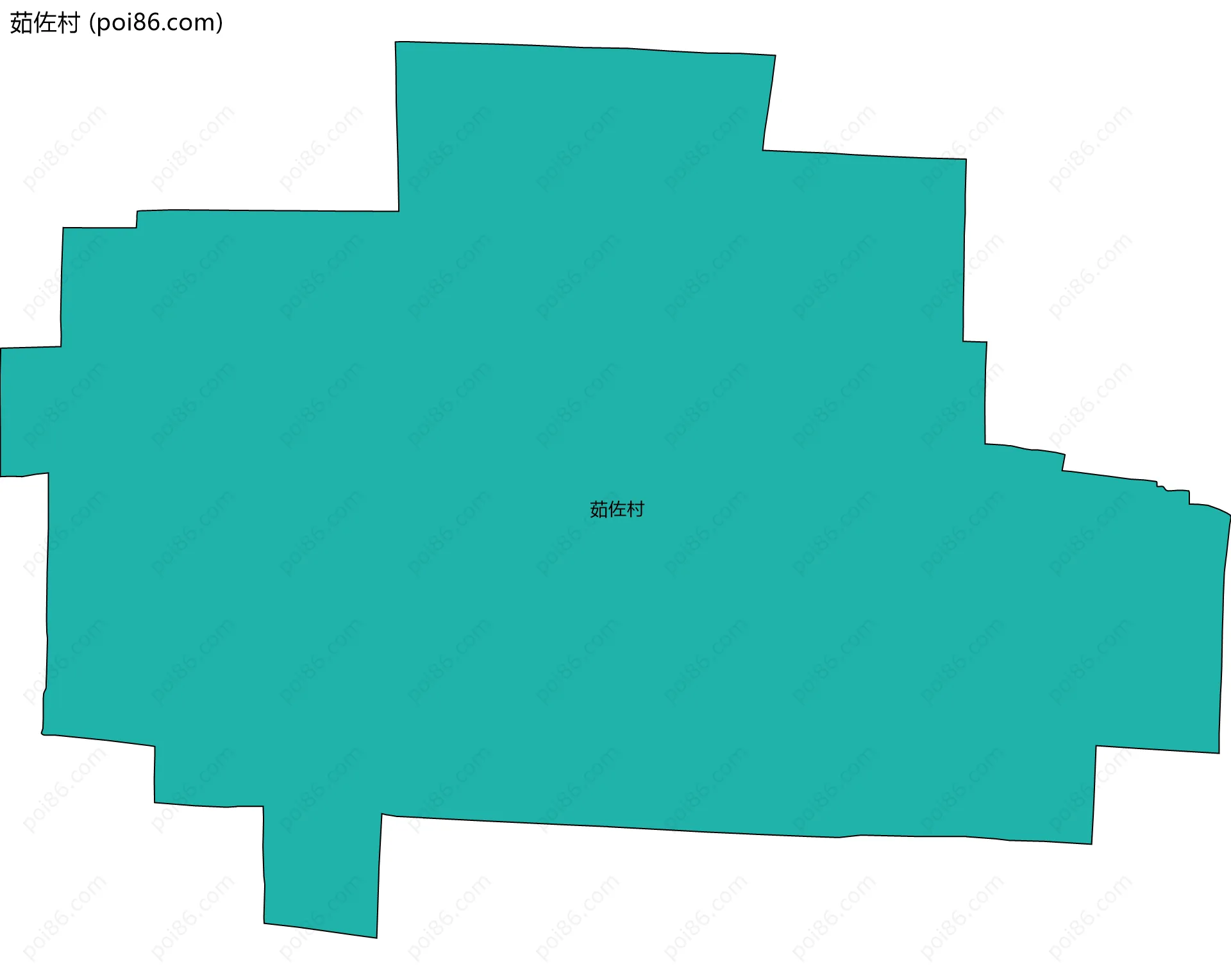 茹佐村边界地图
