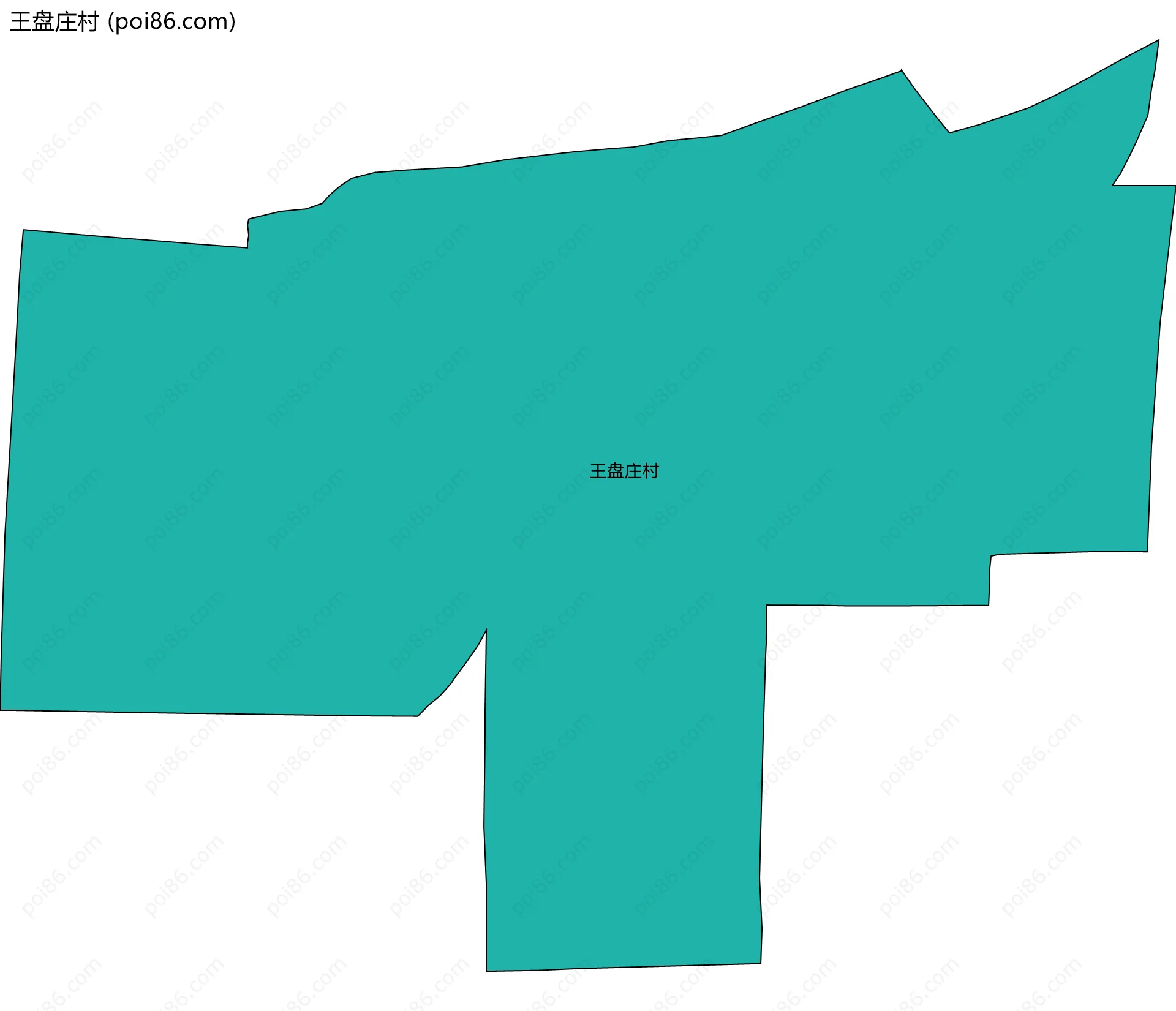 王盘庄村边界地图