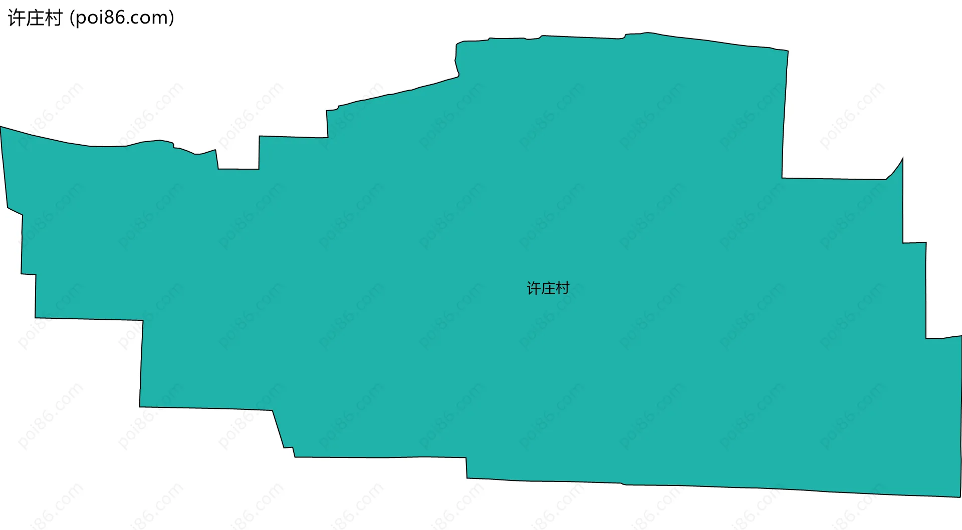 许庄村边界地图