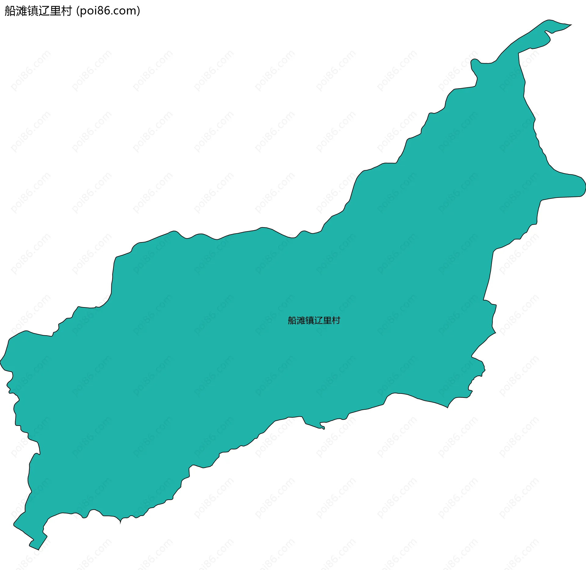船滩镇辽里村边界地图