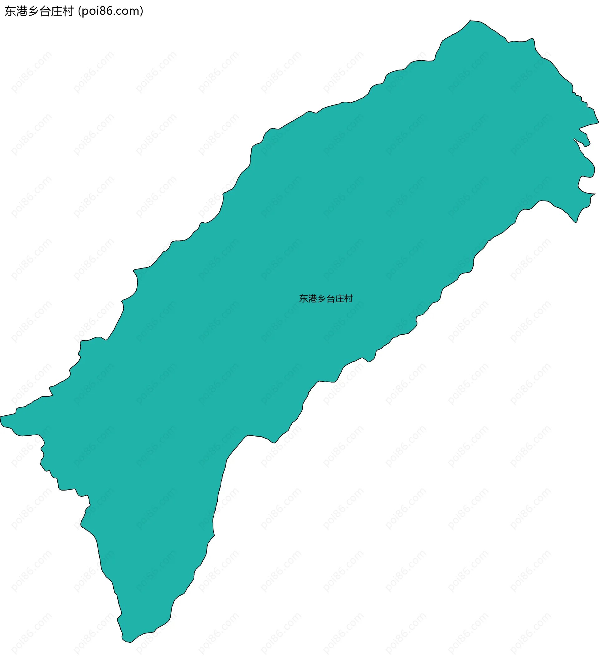 东港乡台庄村边界地图