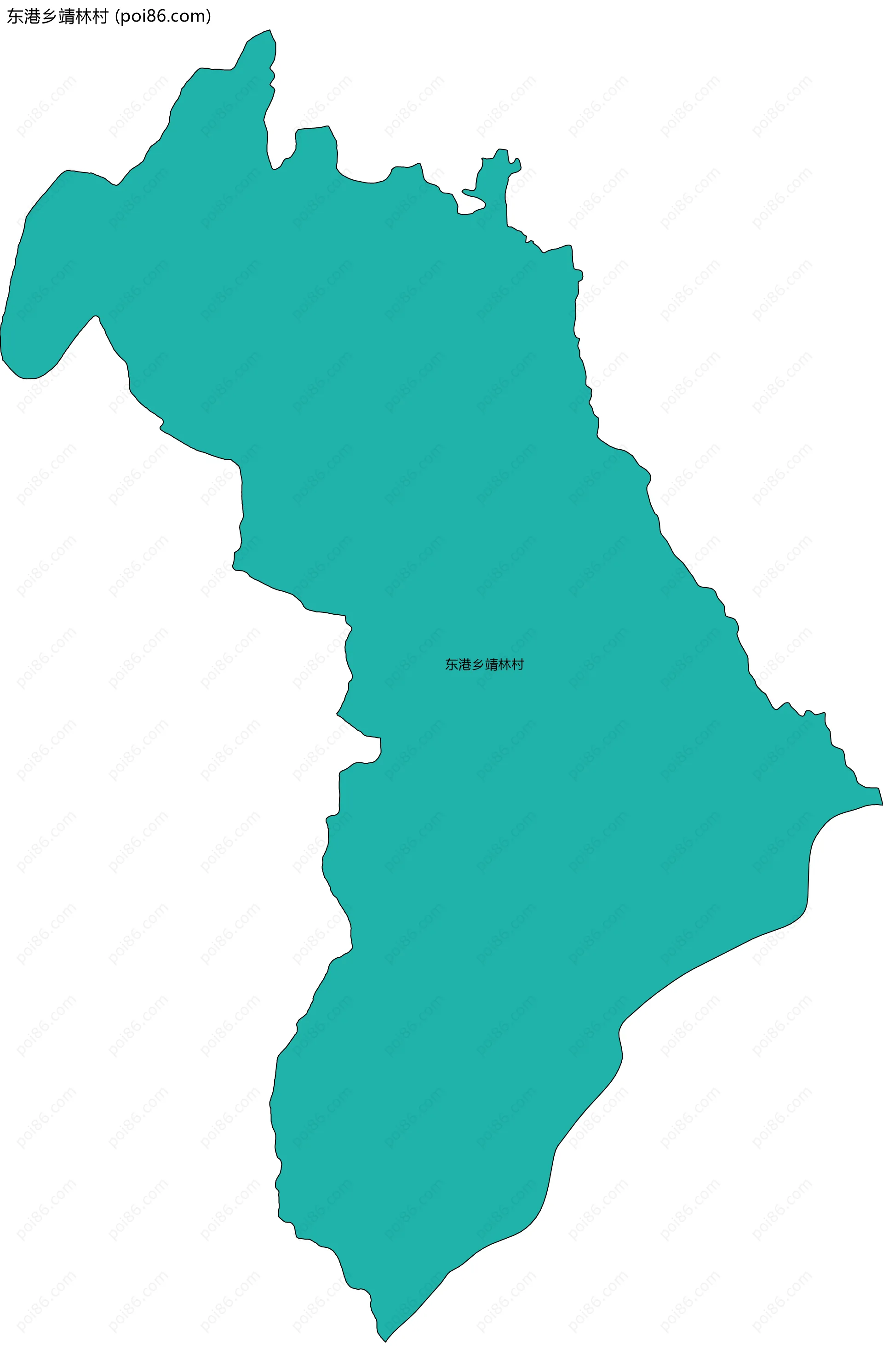 东港乡靖林村边界地图