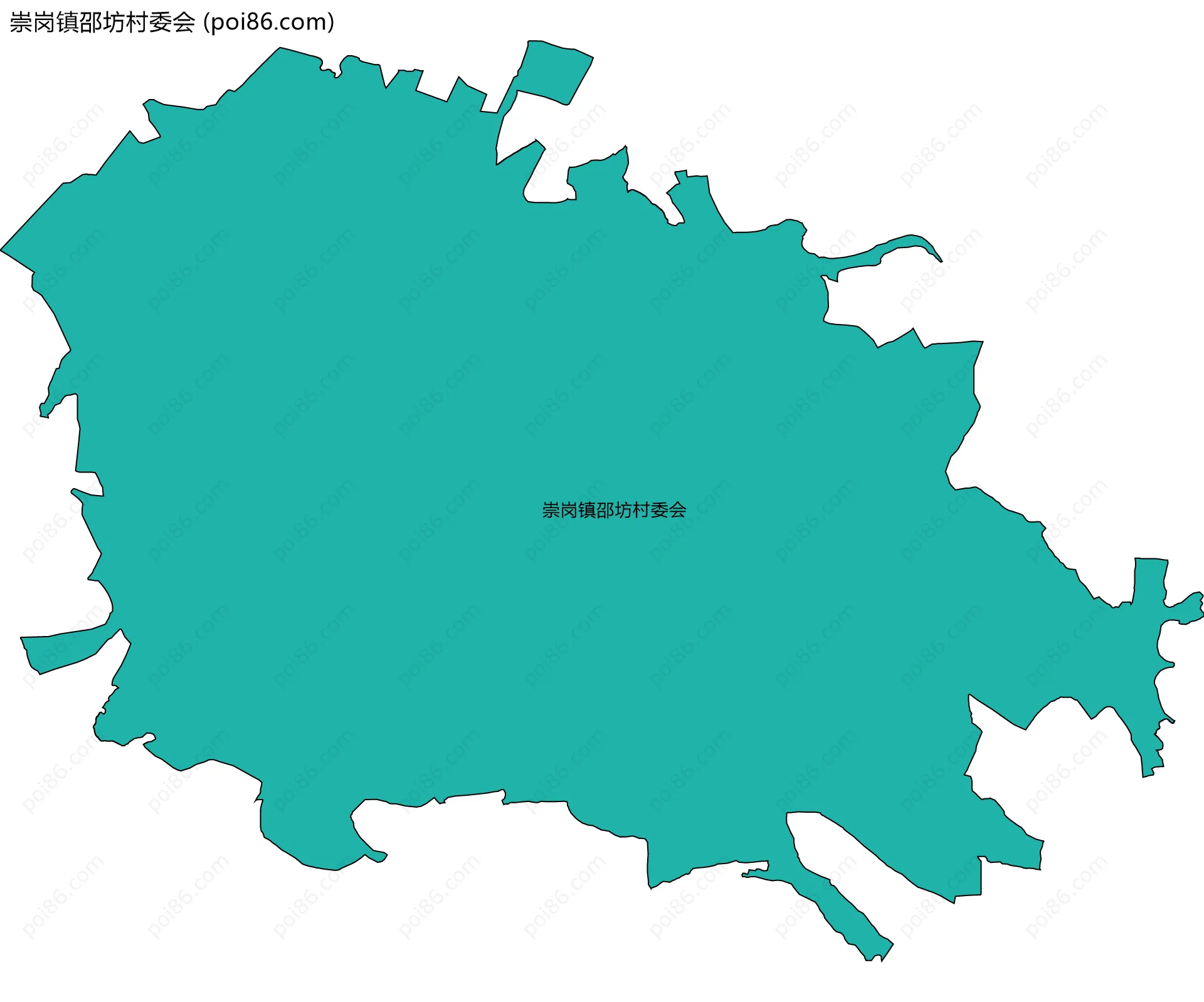 崇岗镇邵坊村委会边界地图