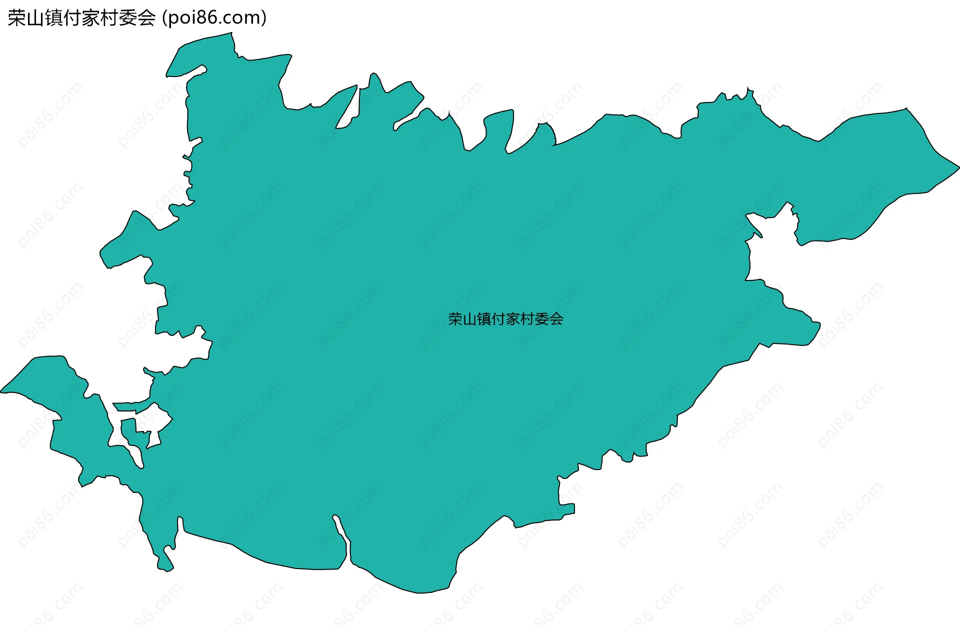 荣山镇付家村委会边界地图