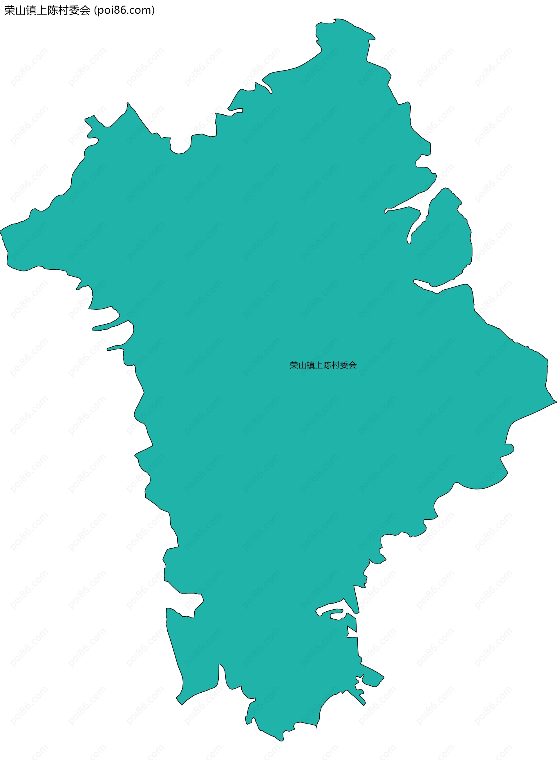 荣山镇上陈村委会边界地图