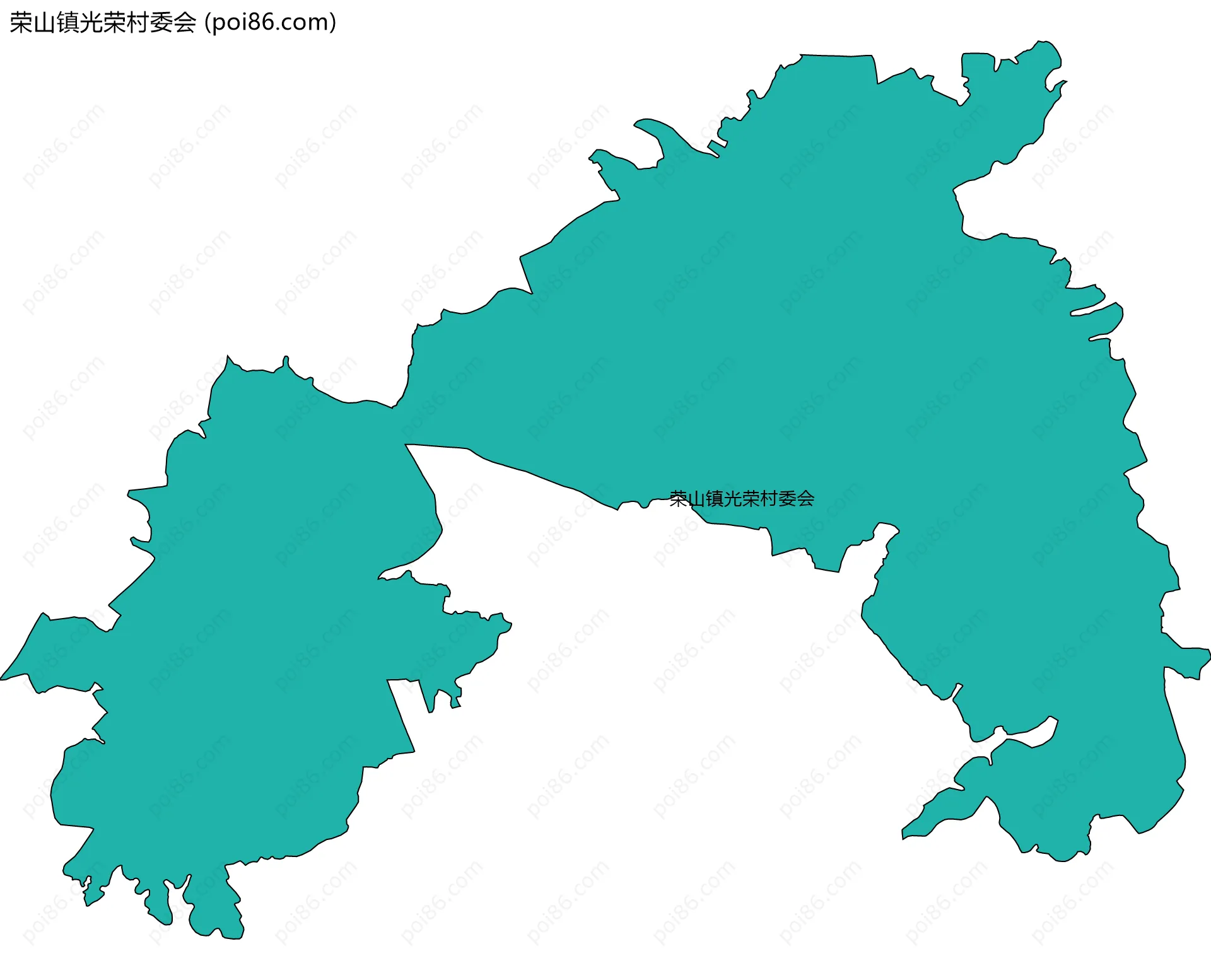 荣山镇光荣村委会边界地图