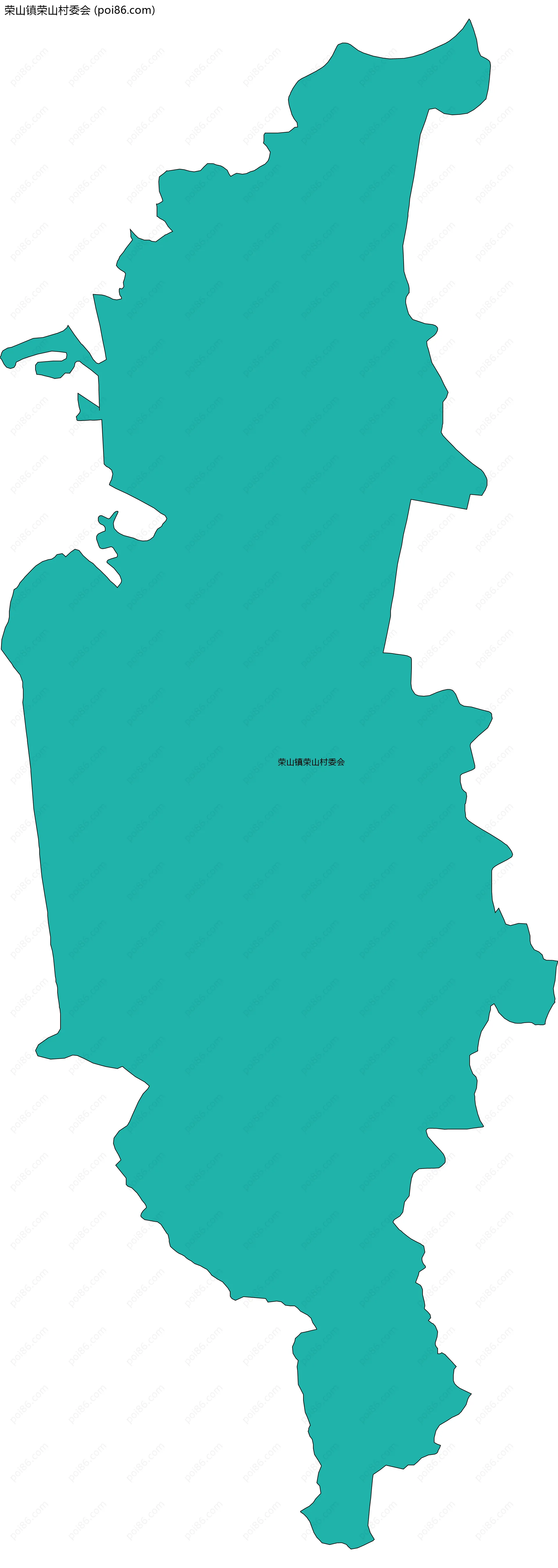 荣山镇荣山村委会边界地图