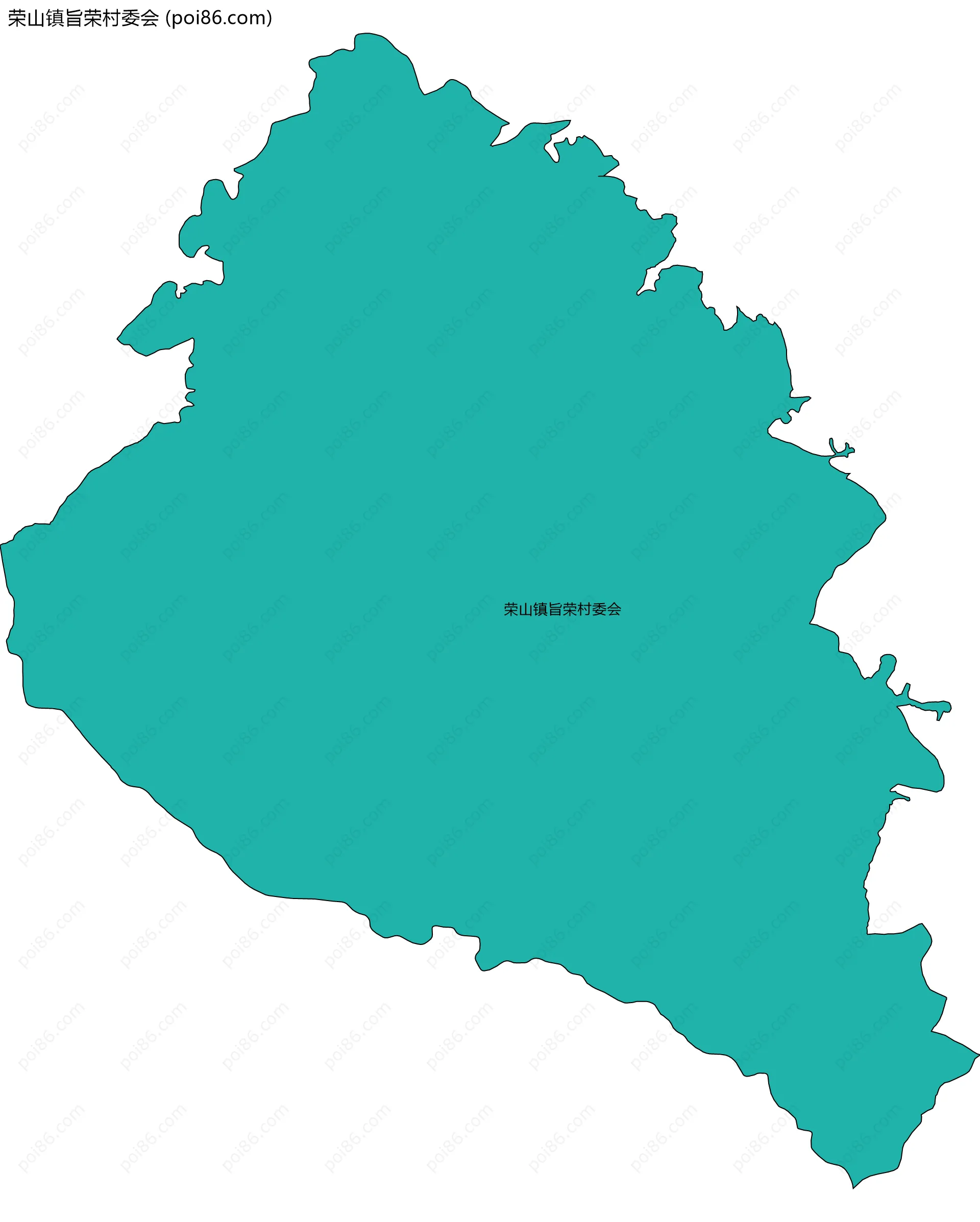 荣山镇旨荣村委会边界地图