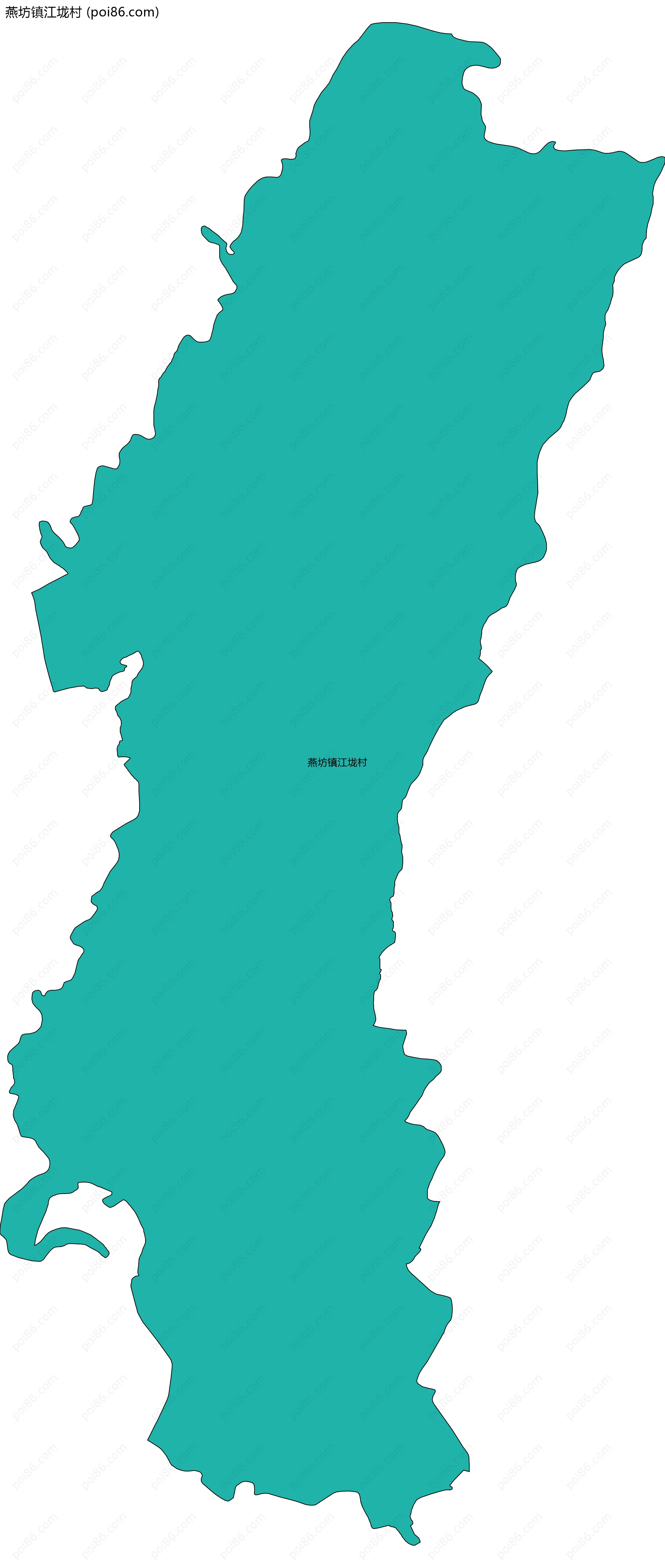 燕坊镇江垅村边界地图