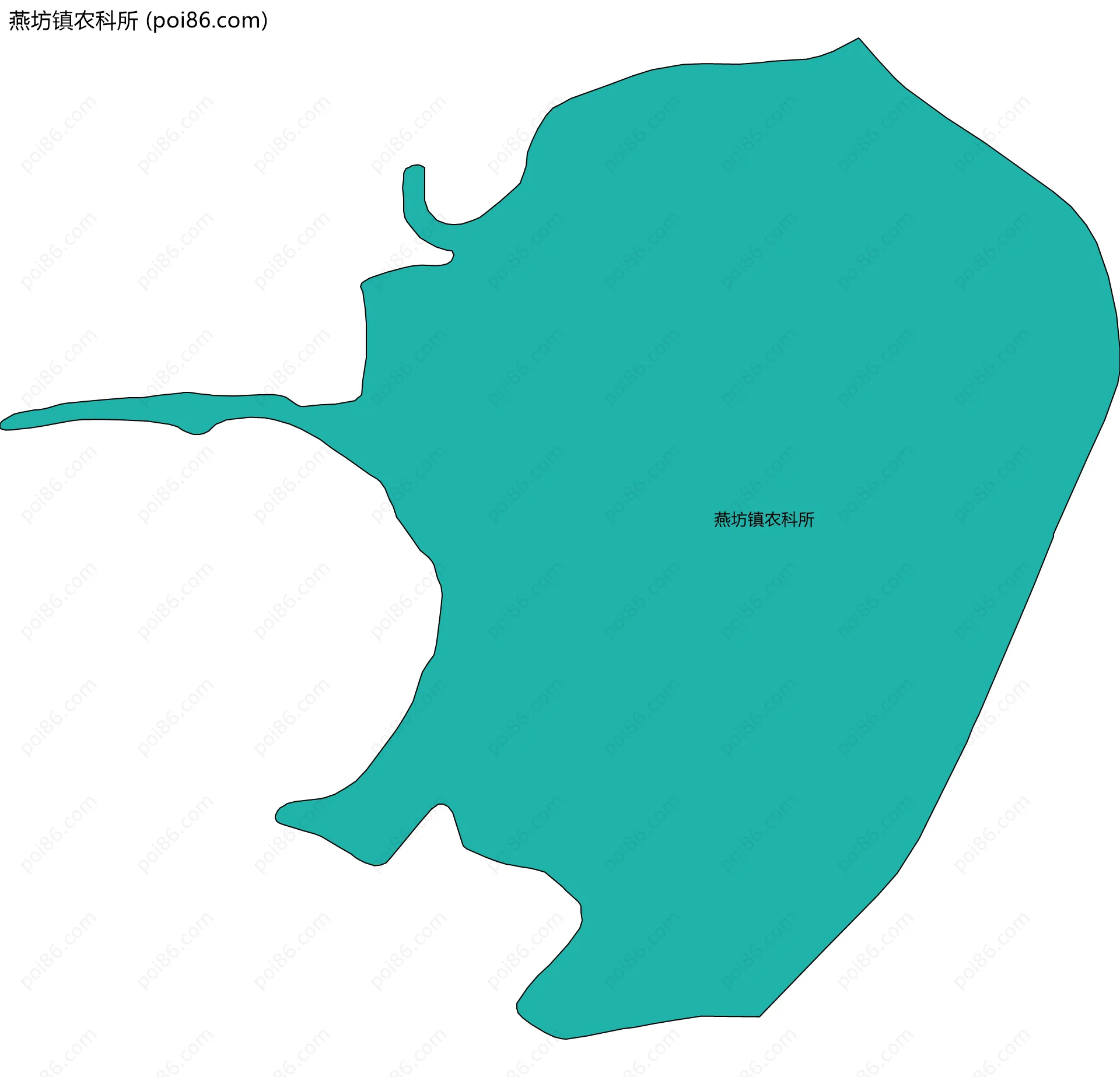 燕坊镇农科所边界地图
