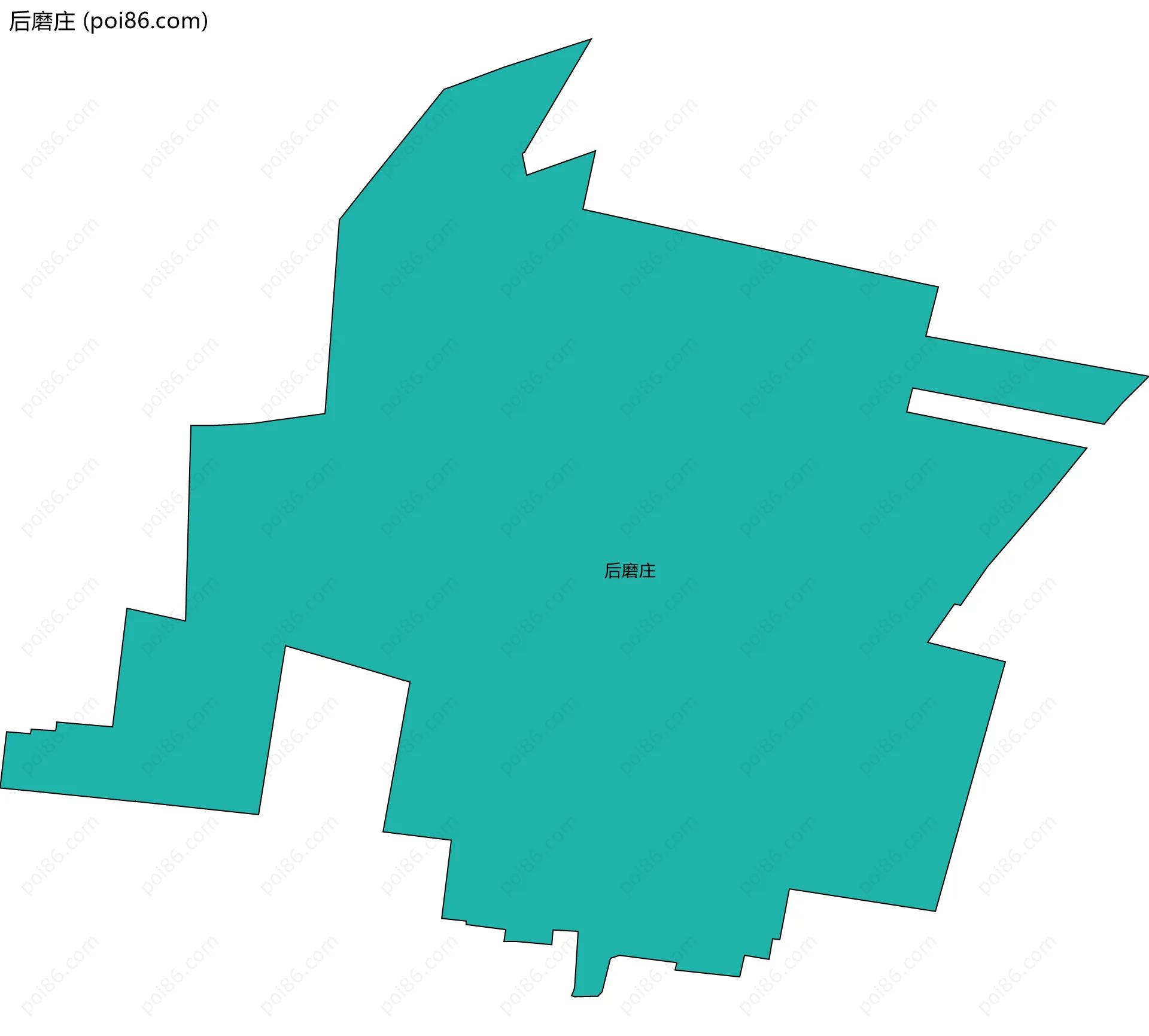 后磨庄边界地图
