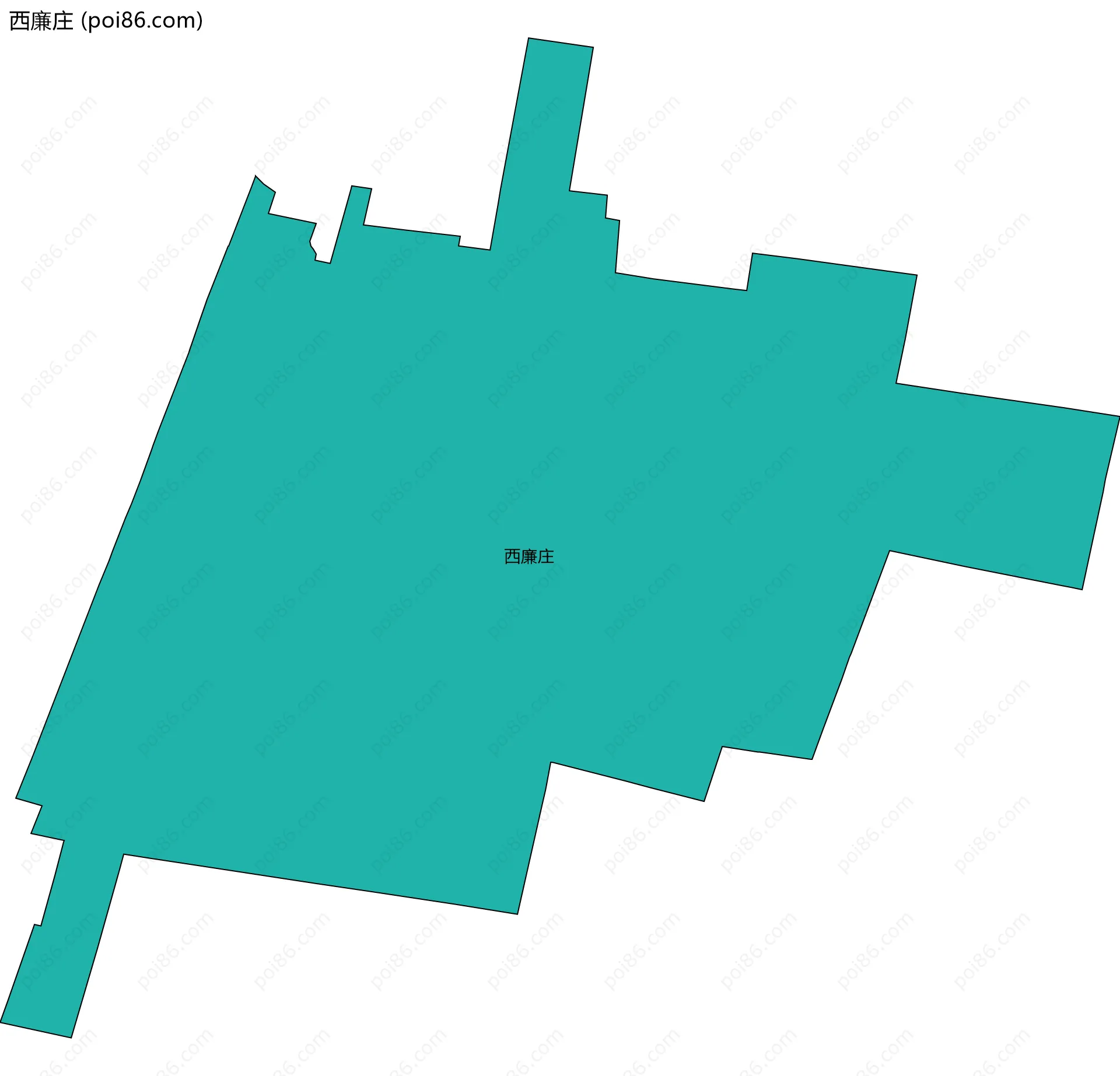 西廉庄边界地图